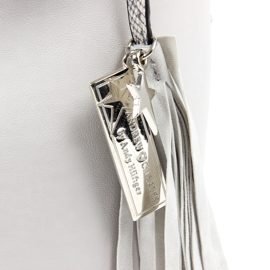 Andrew Charles Womens Handbag Light Grey JANE