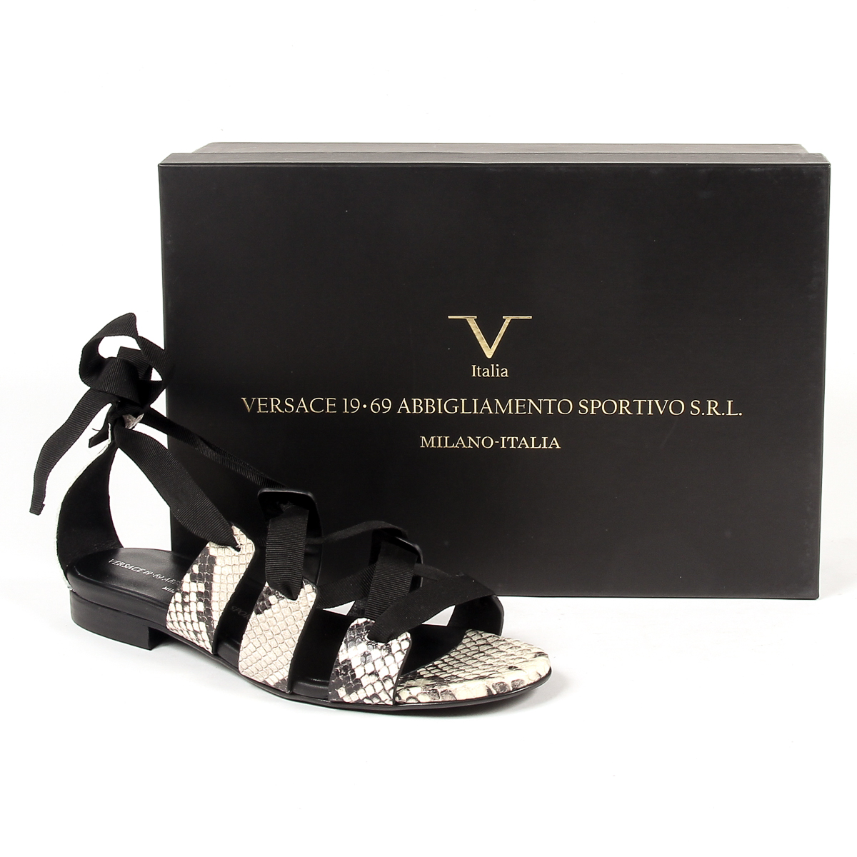V 1969 Italia Sandalia plana para mujer Multicolor MORA