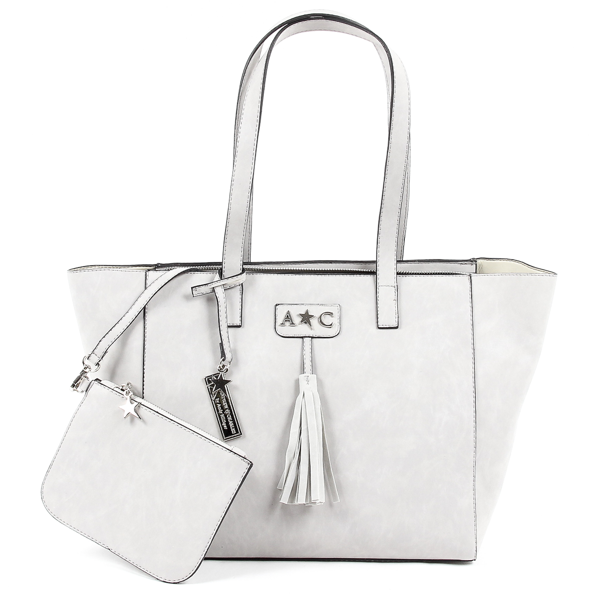 Andrew Charles Womens Handbag Grey RAIN