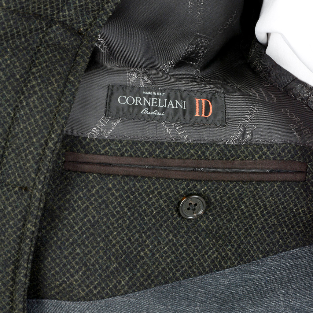 Corneliani Mens Jacket Long Sleeves Dark Grey