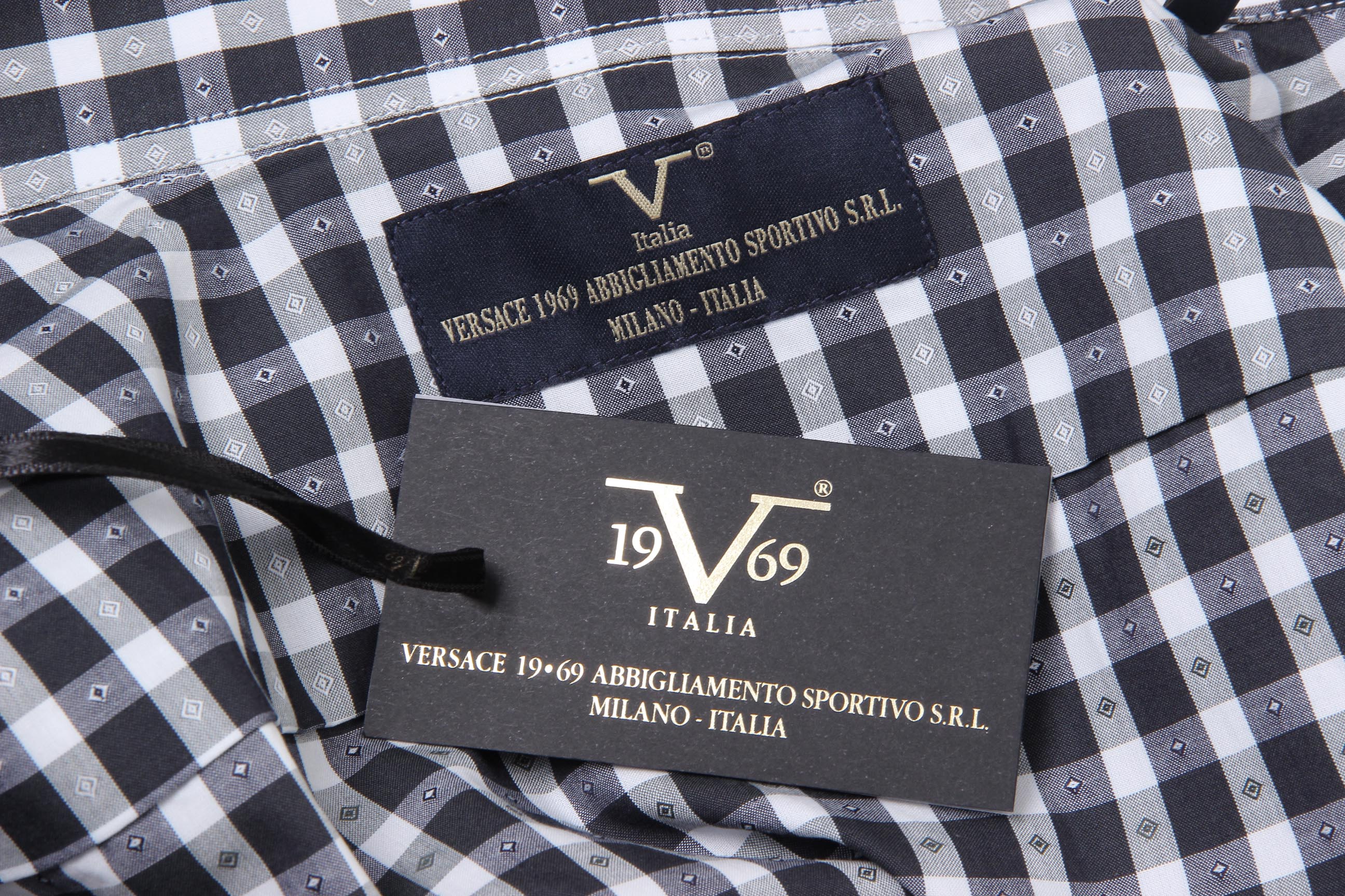Camisa clásica moderna de corte italiano para hombre V 1969, talla 377, 216