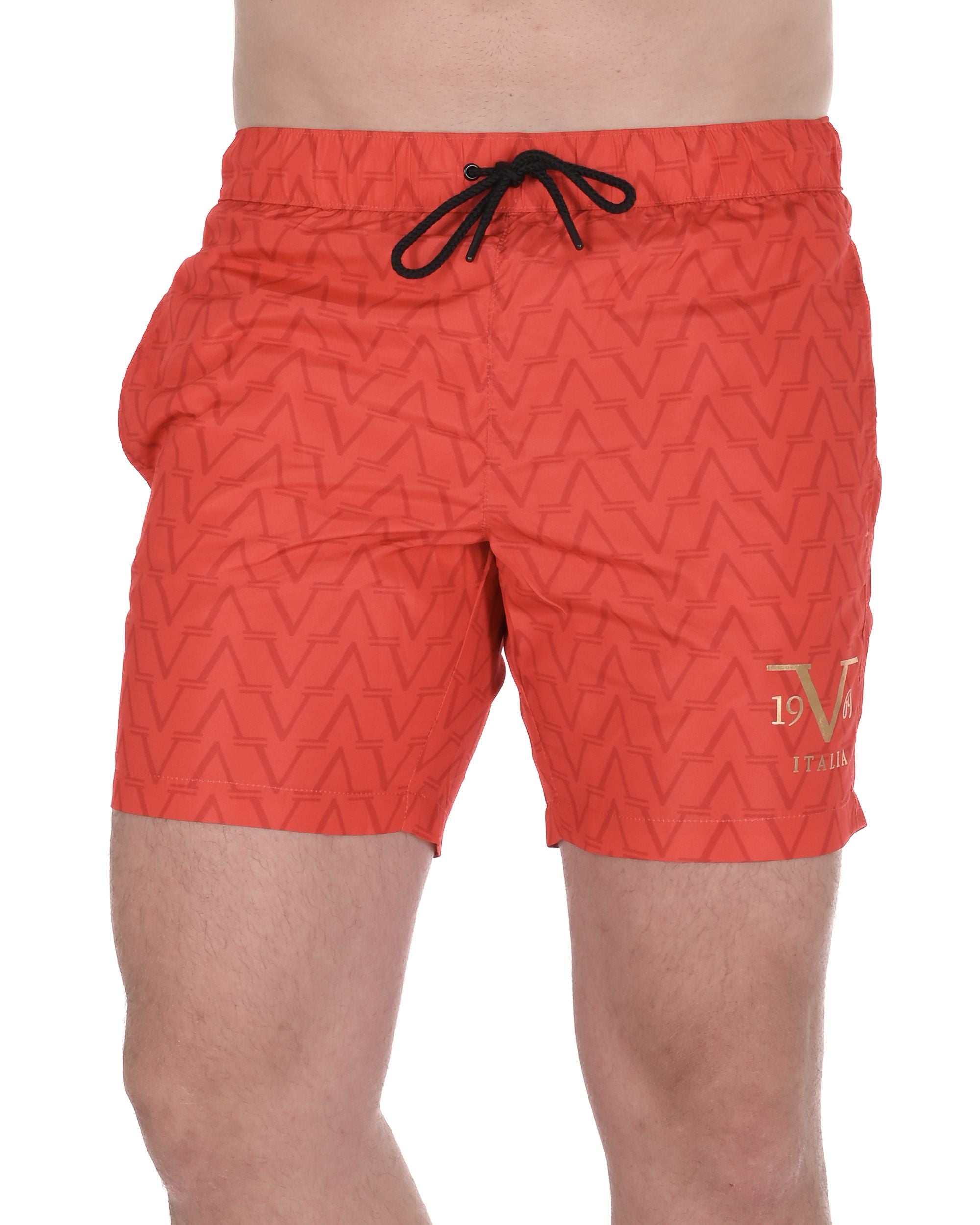 19V69 Italia Mens Swimwear Trunk VSC1MBM09 GRENADINE