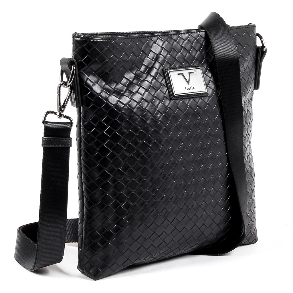 Bolso de hombro para hombre V 1969 Italia, color negro ROD