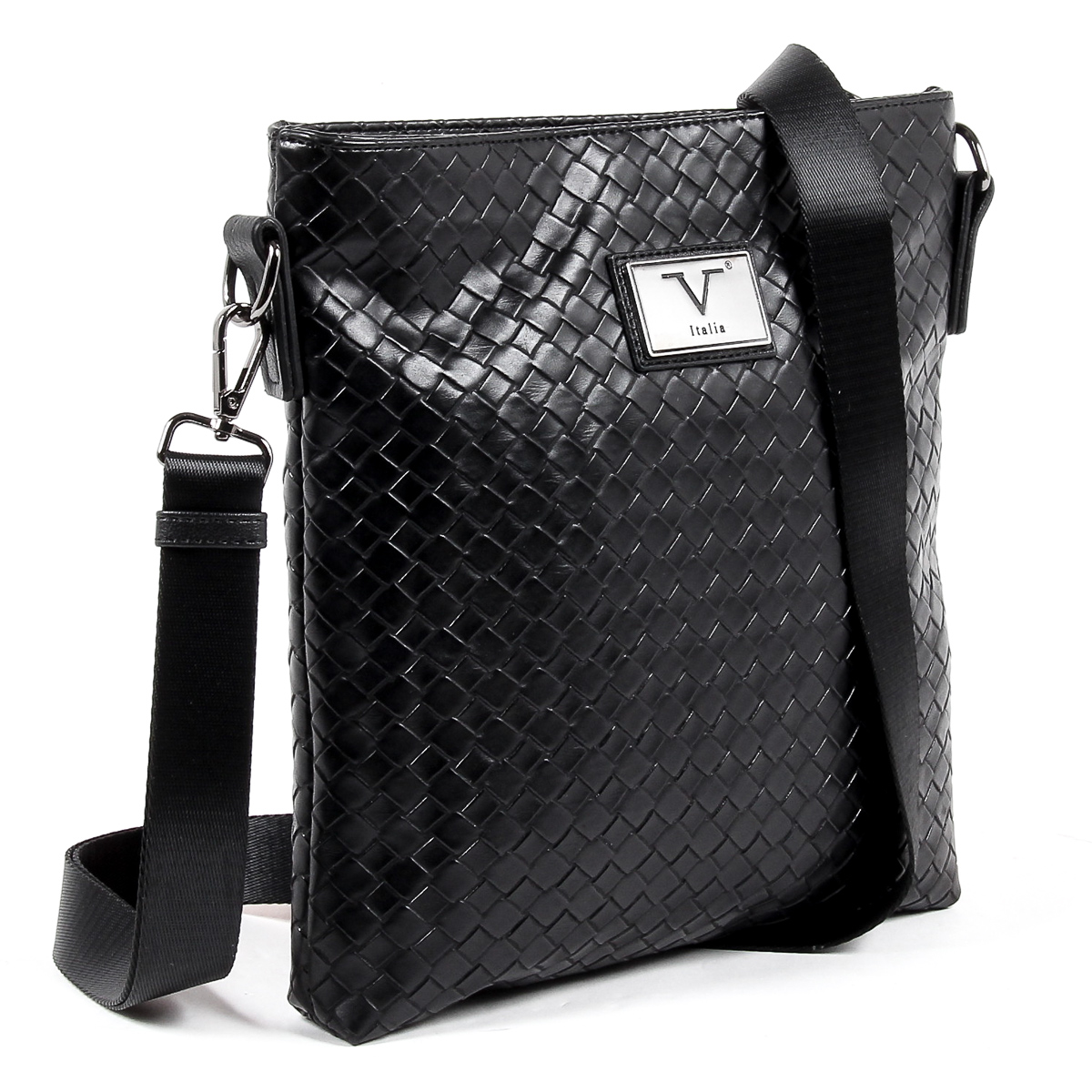 Bolso de hombro para hombre V 1969 Italia, color negro ROD