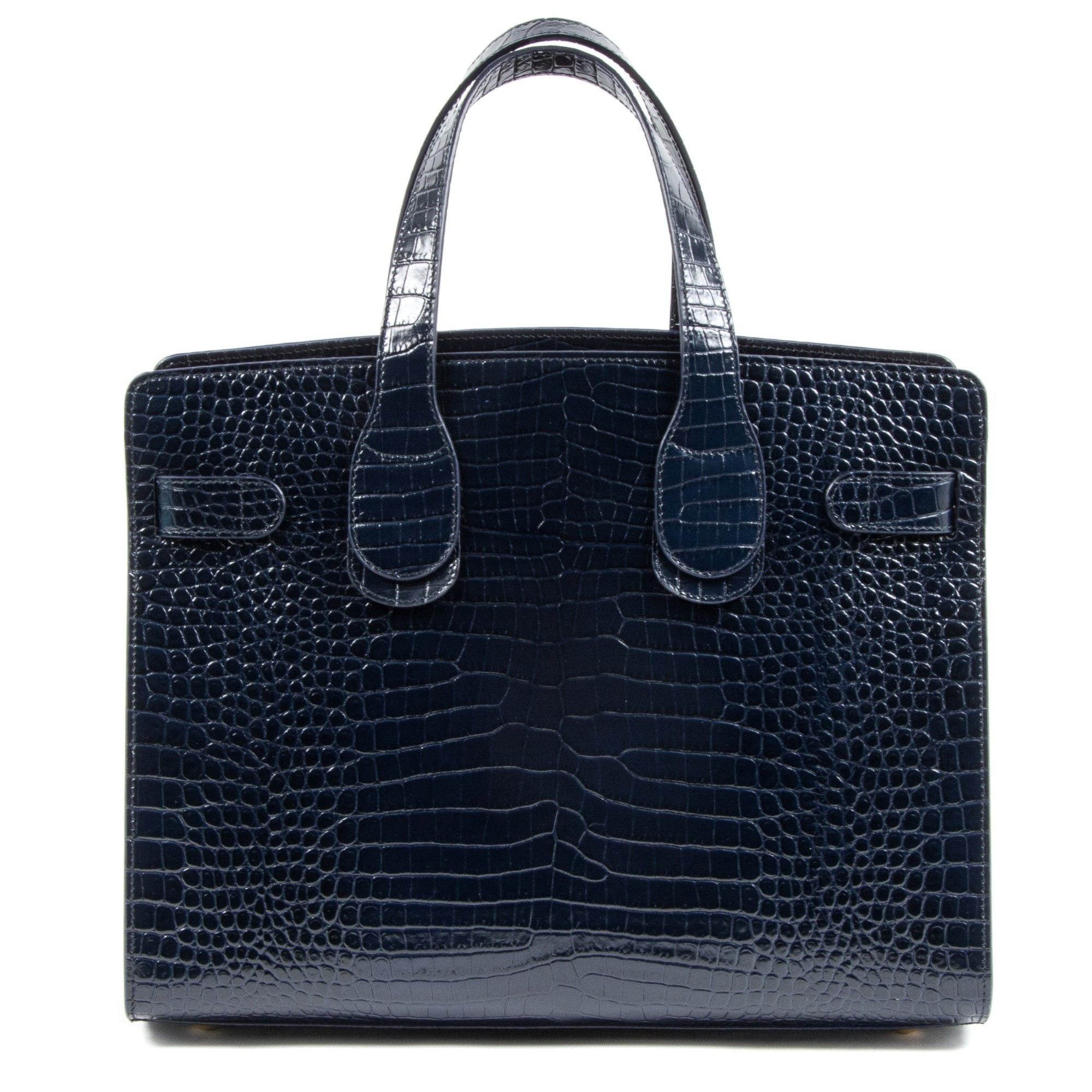 Bolso grande azul Verona Cocco