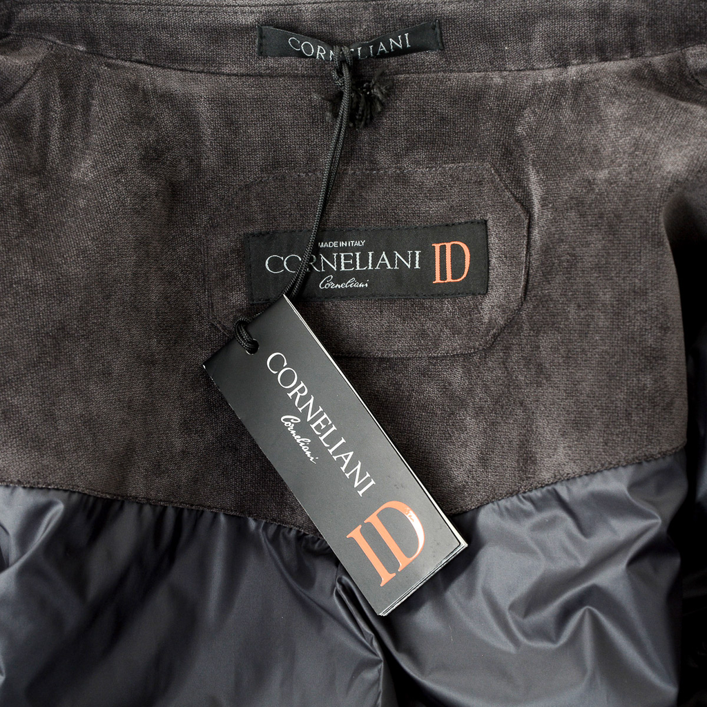 Corneliani Mens Jacket Long Sleeves Dark Grey