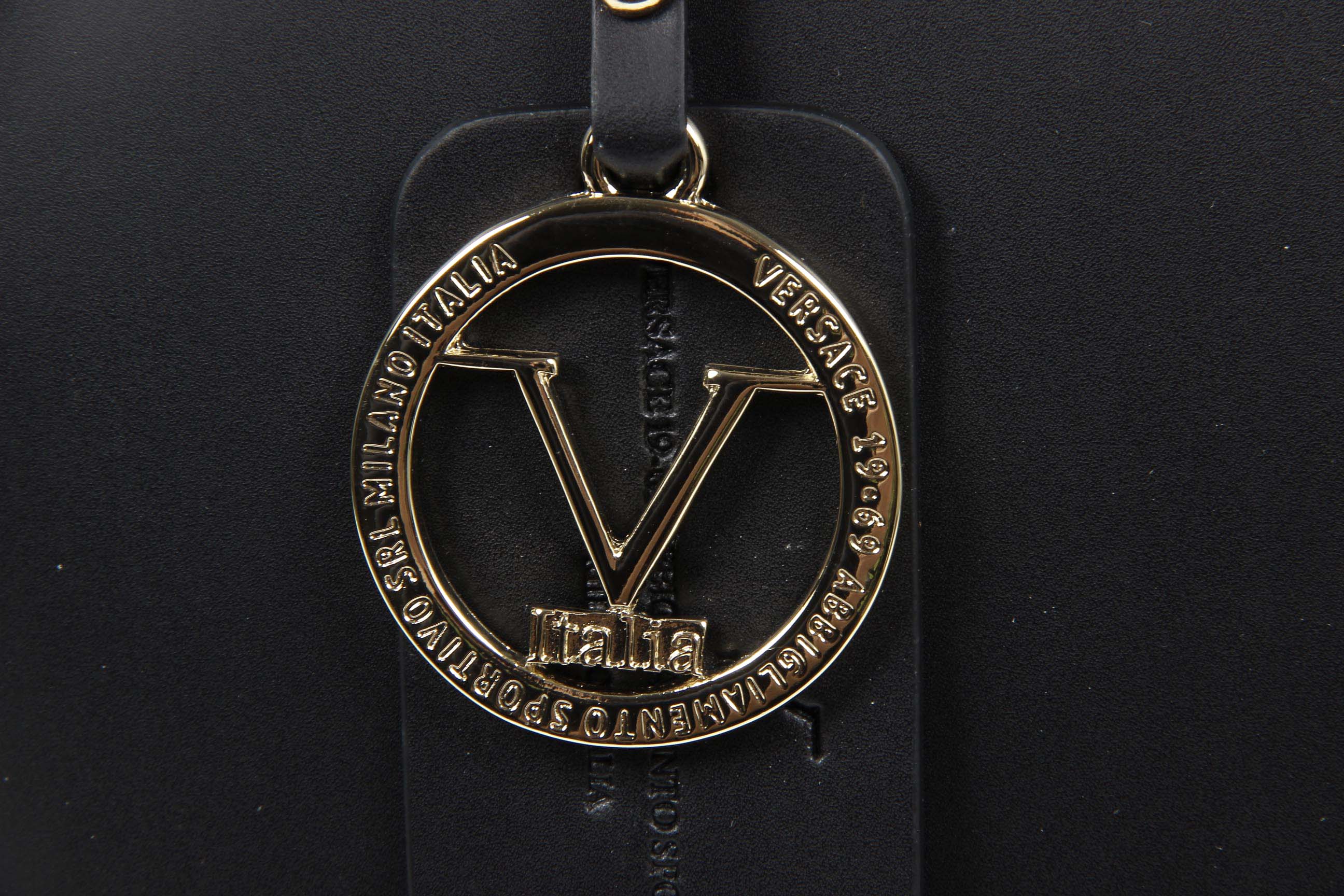 Bolso de mano para mujer V 1969 Italia V009 RUGA NERO