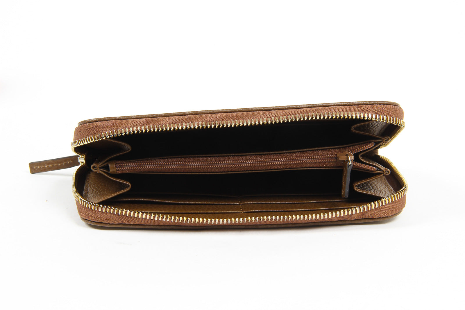 Cartera de mano con cremallera alrededor GG Guccissima de lona con cristales para mujer de Gucci