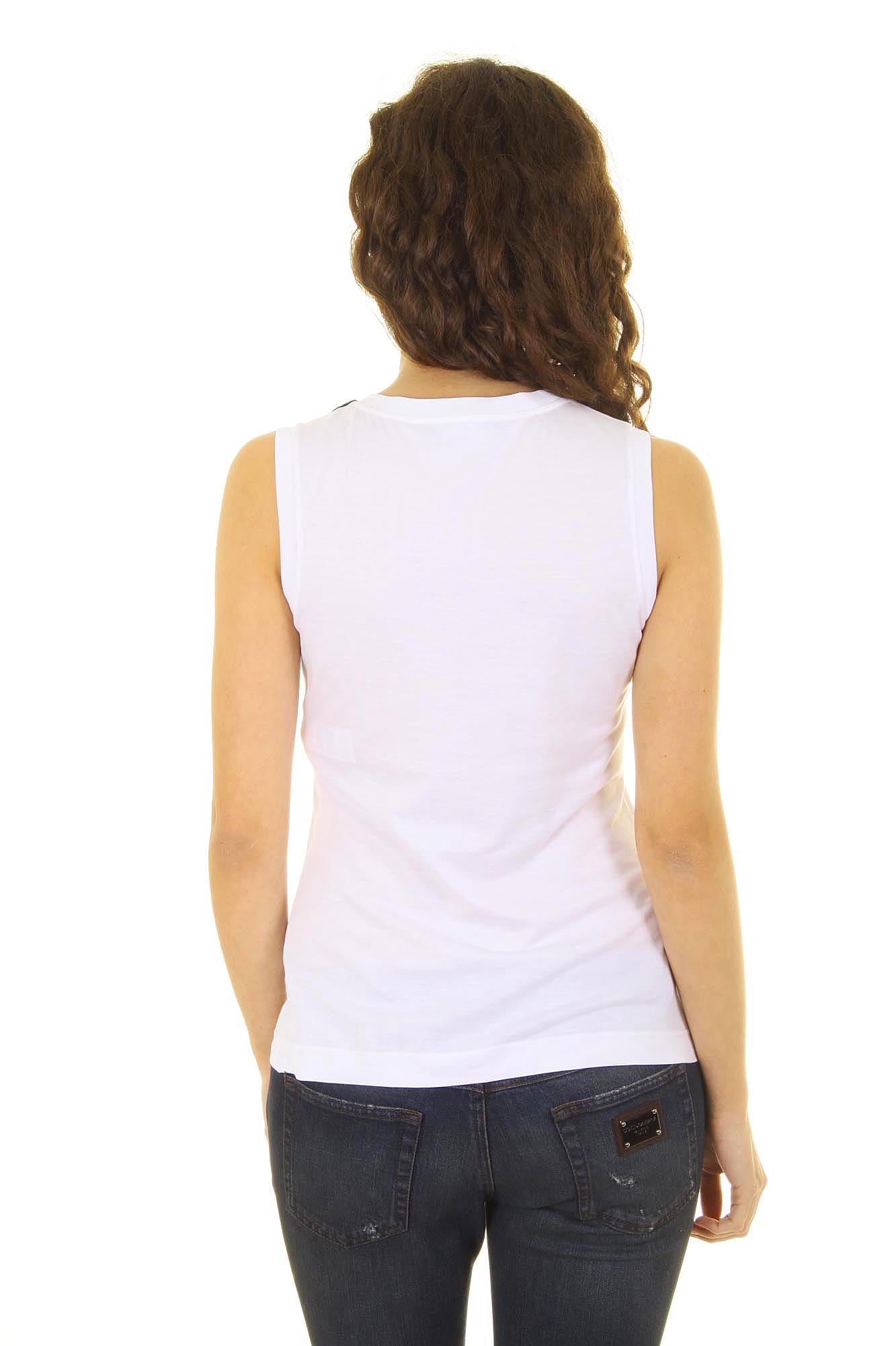Camiseta sin mangas Dolce & Gabbana para mujer F8G66Z G7DQM W0800