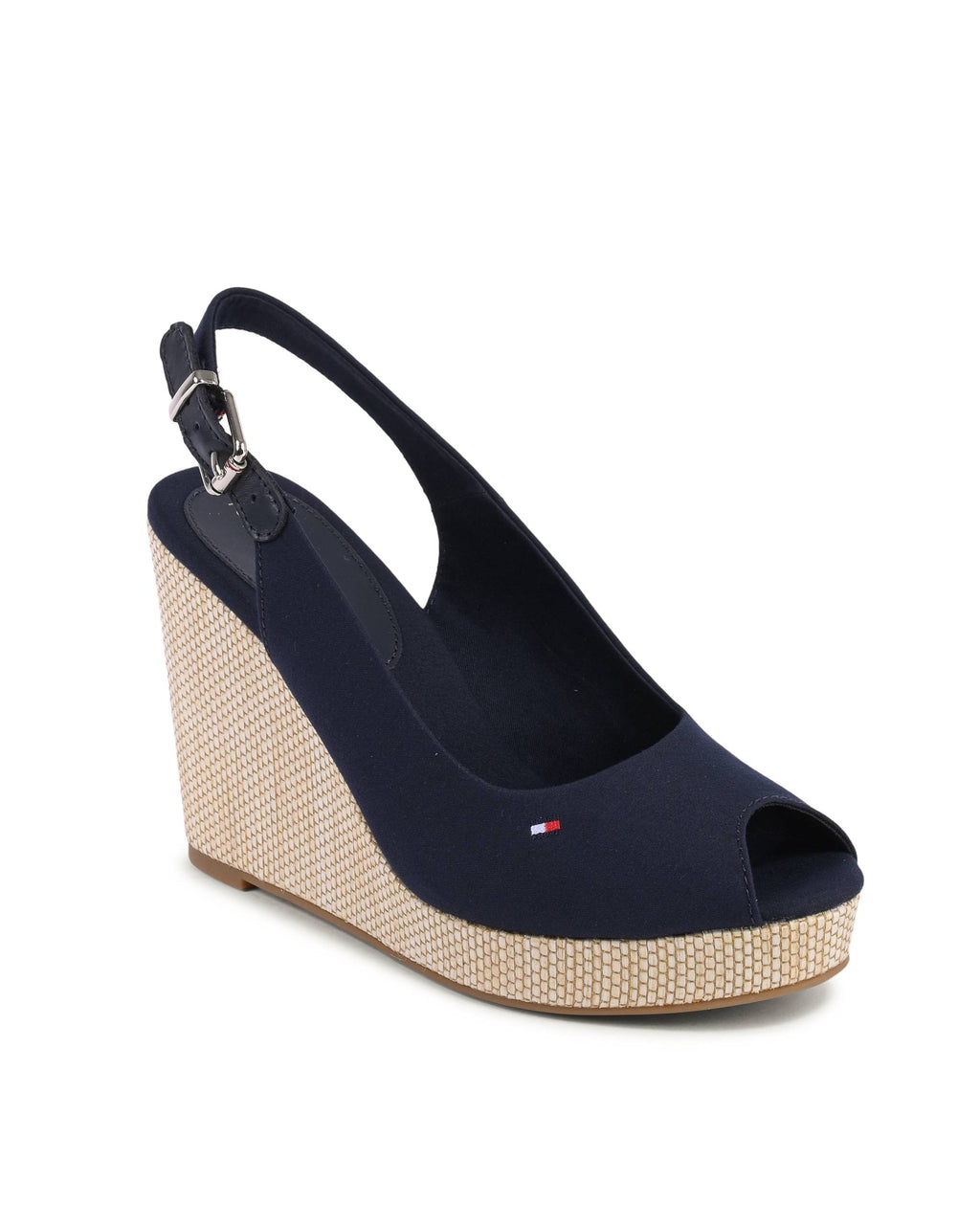 Tommy Hilfiger - Sandalias de cuña para mujer, color azul, FW0FW04789DW6