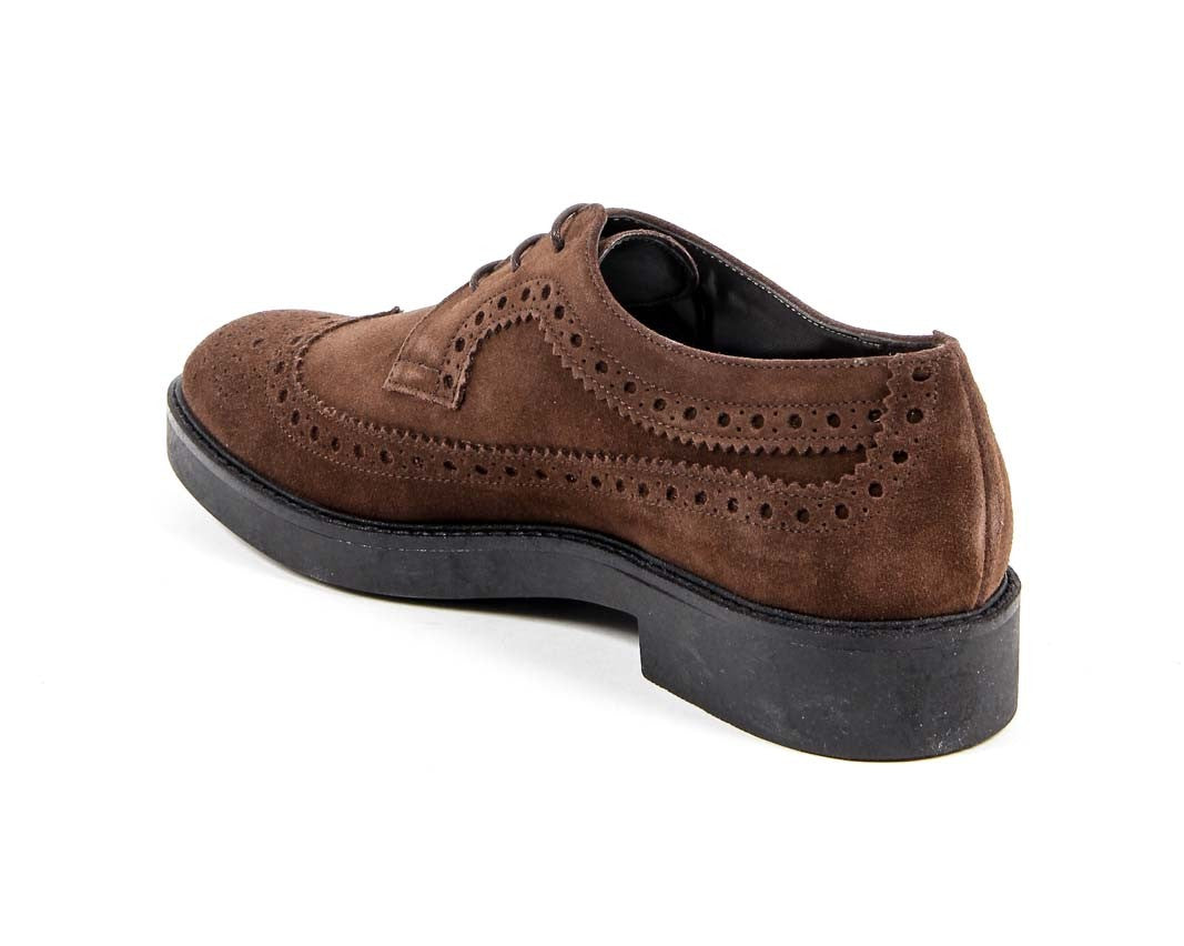 V 1969 Italia Zapato Brogue para Mujer B1670 TERCIOPELO MARRÓN