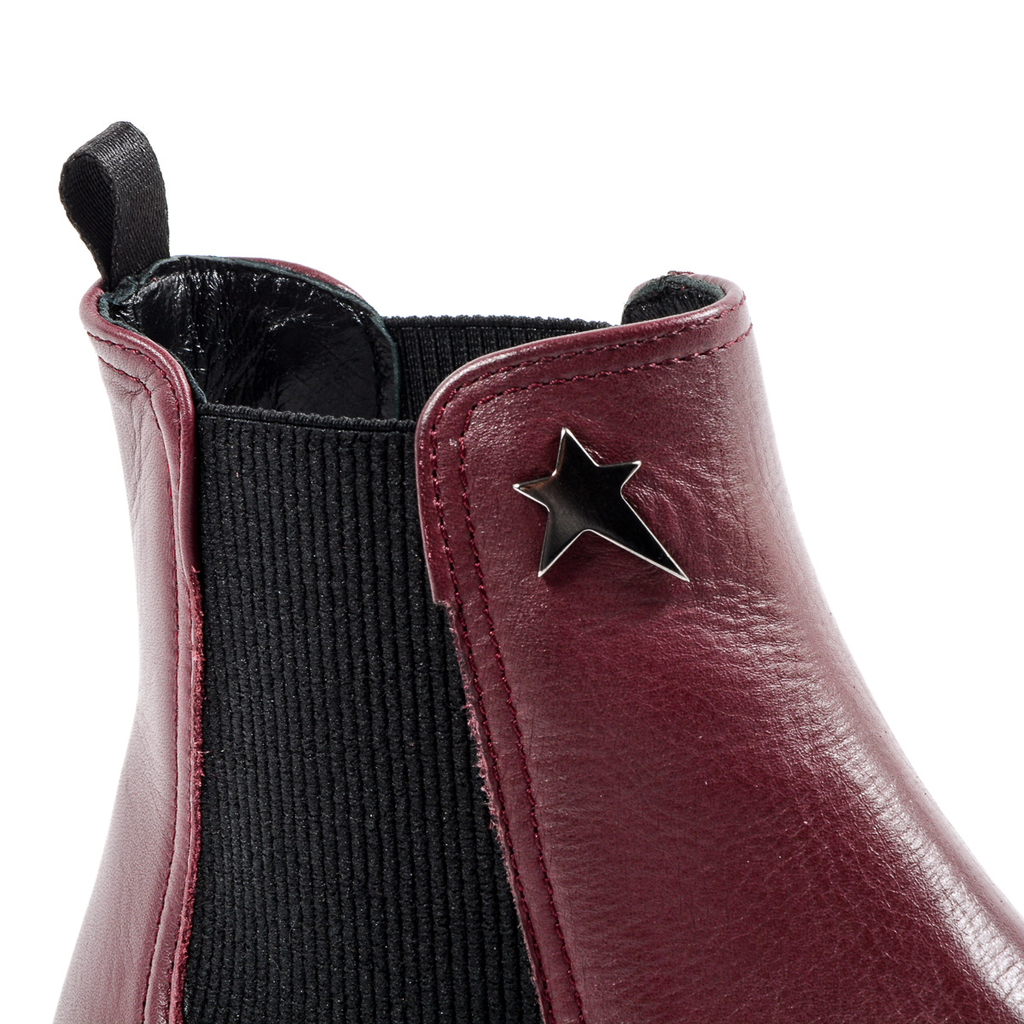 Andrew Charles Womens Ankle Boot Bordeaux CHRISSIE