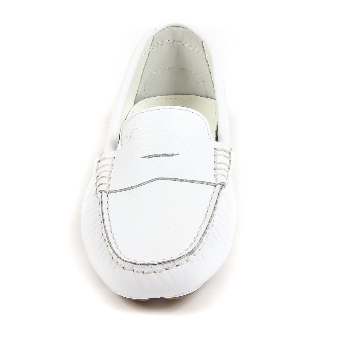 Mocasines V 1969 Italia para mujer, color blanco, AMALFI
