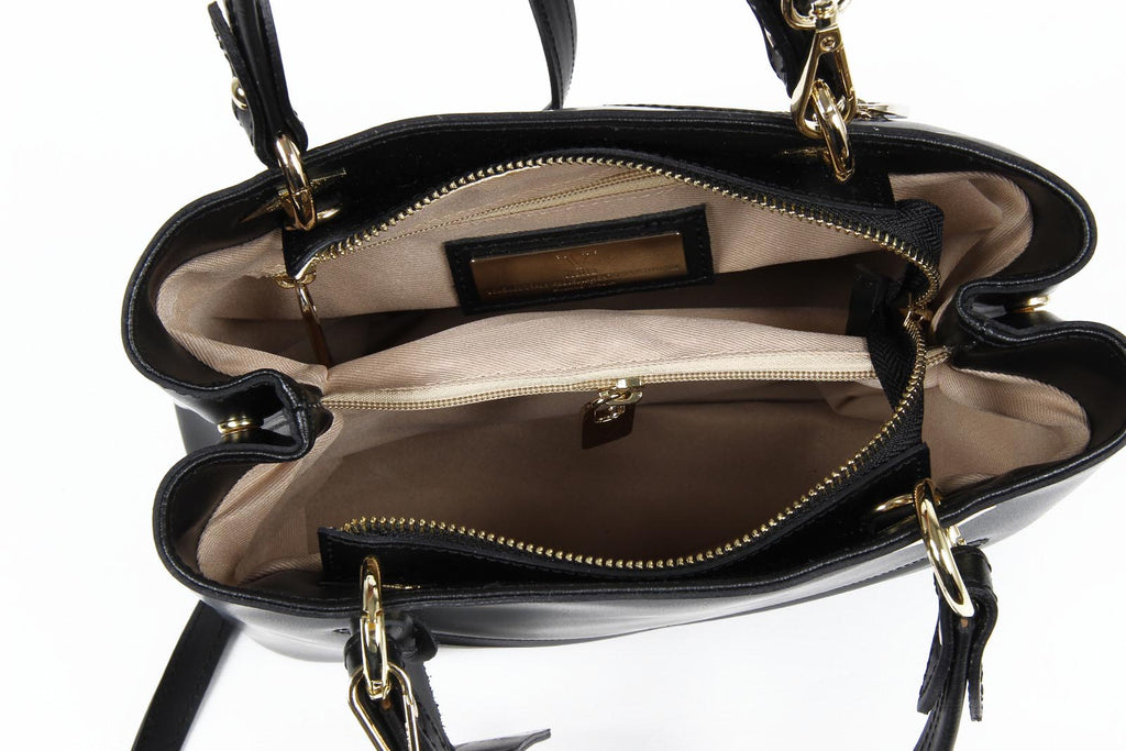 Bolso de mano para mujer V 1969 Italia V004 RUGA NEGRO