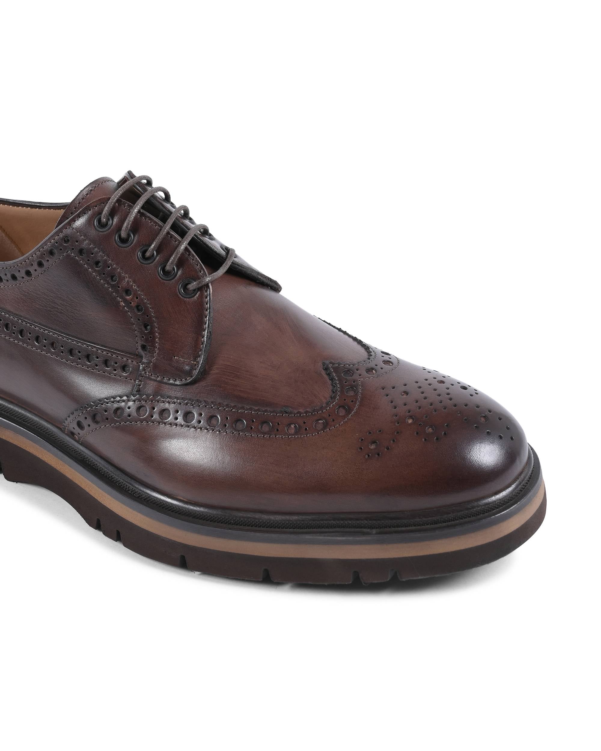 Dee Ocleppo Zapatos brogue para hombre EB138 VITELLO CACAO