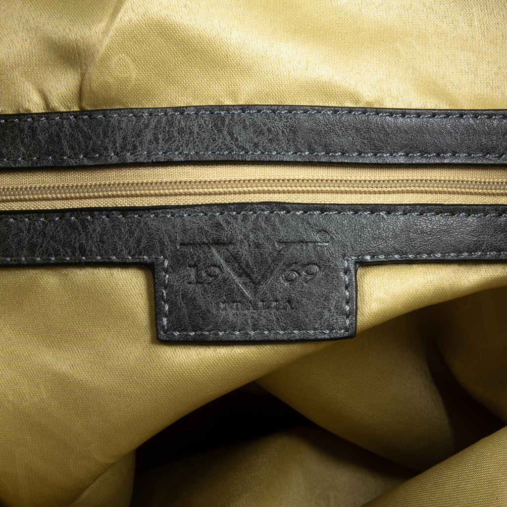 Bolso de mano para mujer V 1969 Italia gris oscuro REBECCA