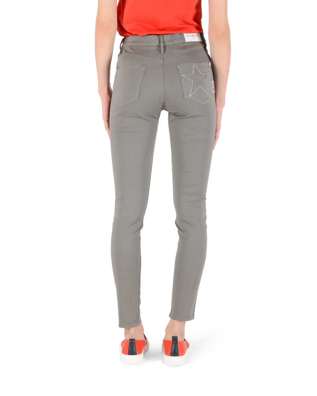Andrew Charles Womens Trousers Slim Fit CLAIRE GREY
