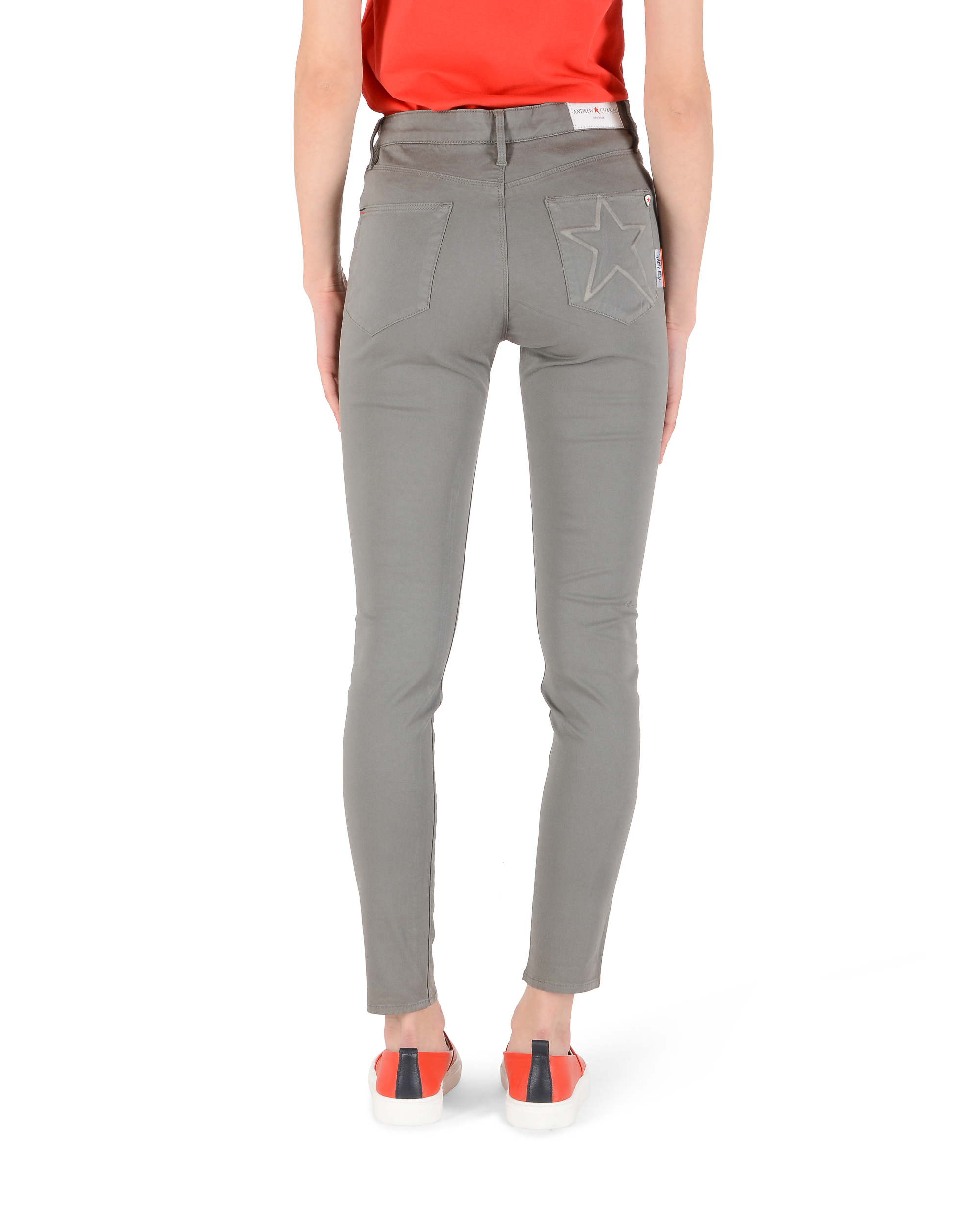 Andrew Charles Womens Trousers Slim Fit CLAIRE GREY
