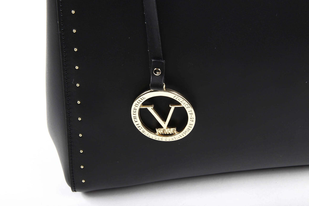 Bolso de mano para mujer V 1969 Italia G550-52 RUGA NERO