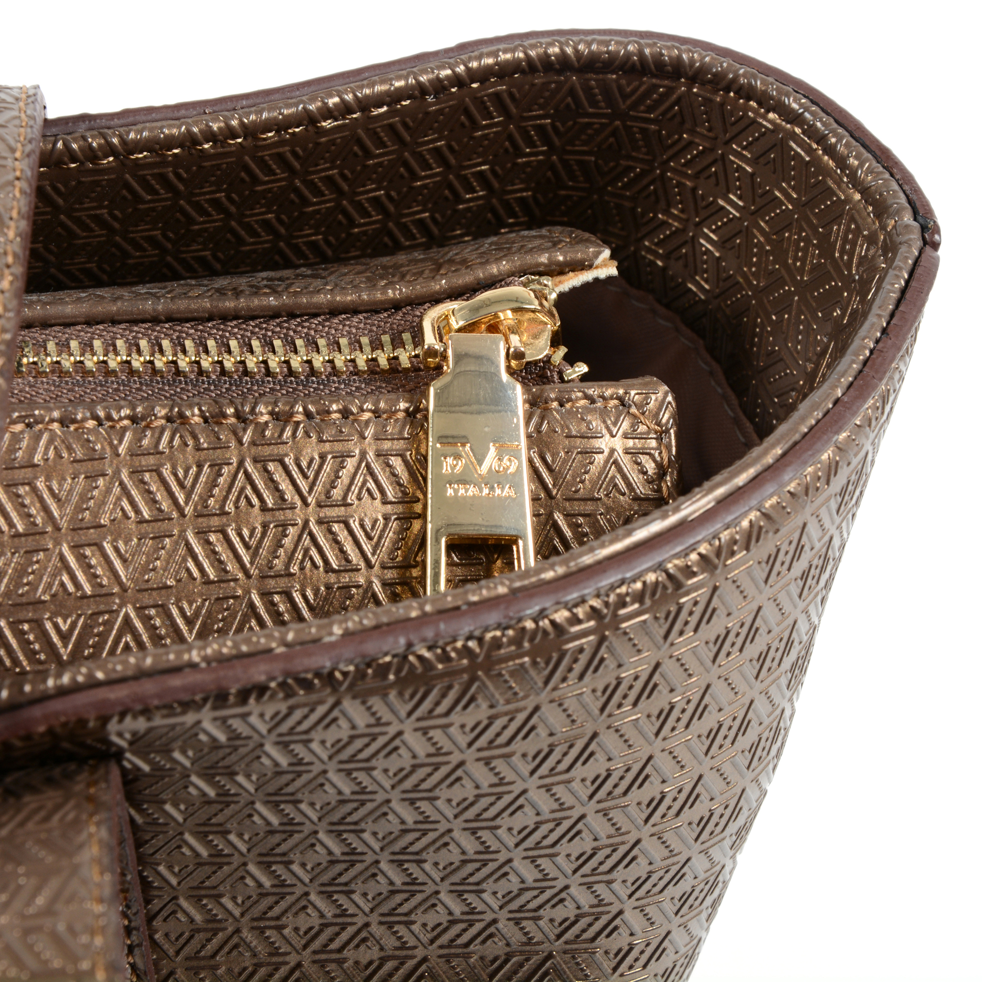 19V69 Italia Womens Handbag Bronze 2410 BRONZE