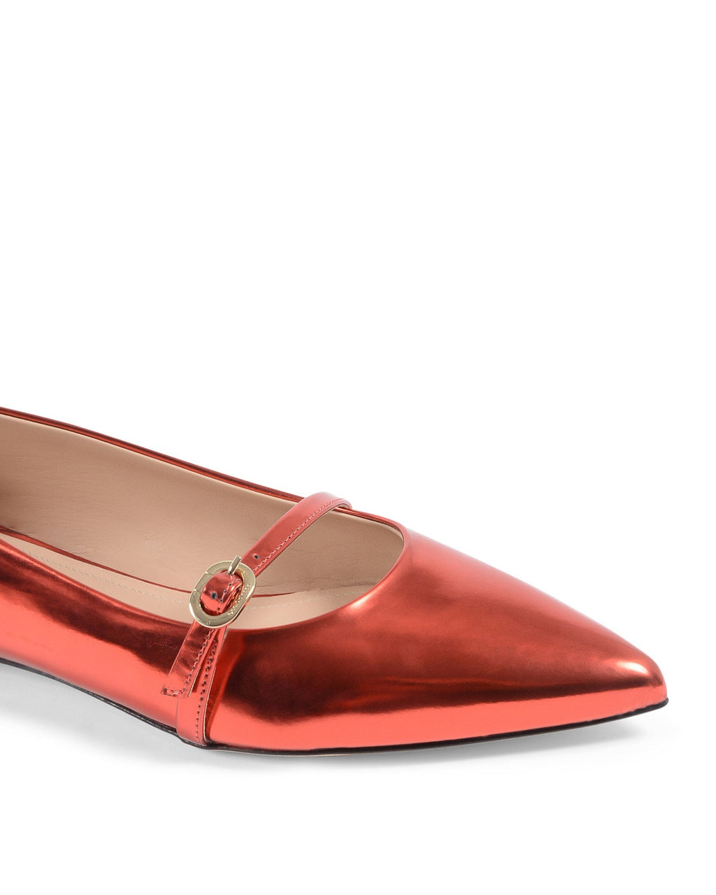 Mary Janes con espejo de roca - Rojo