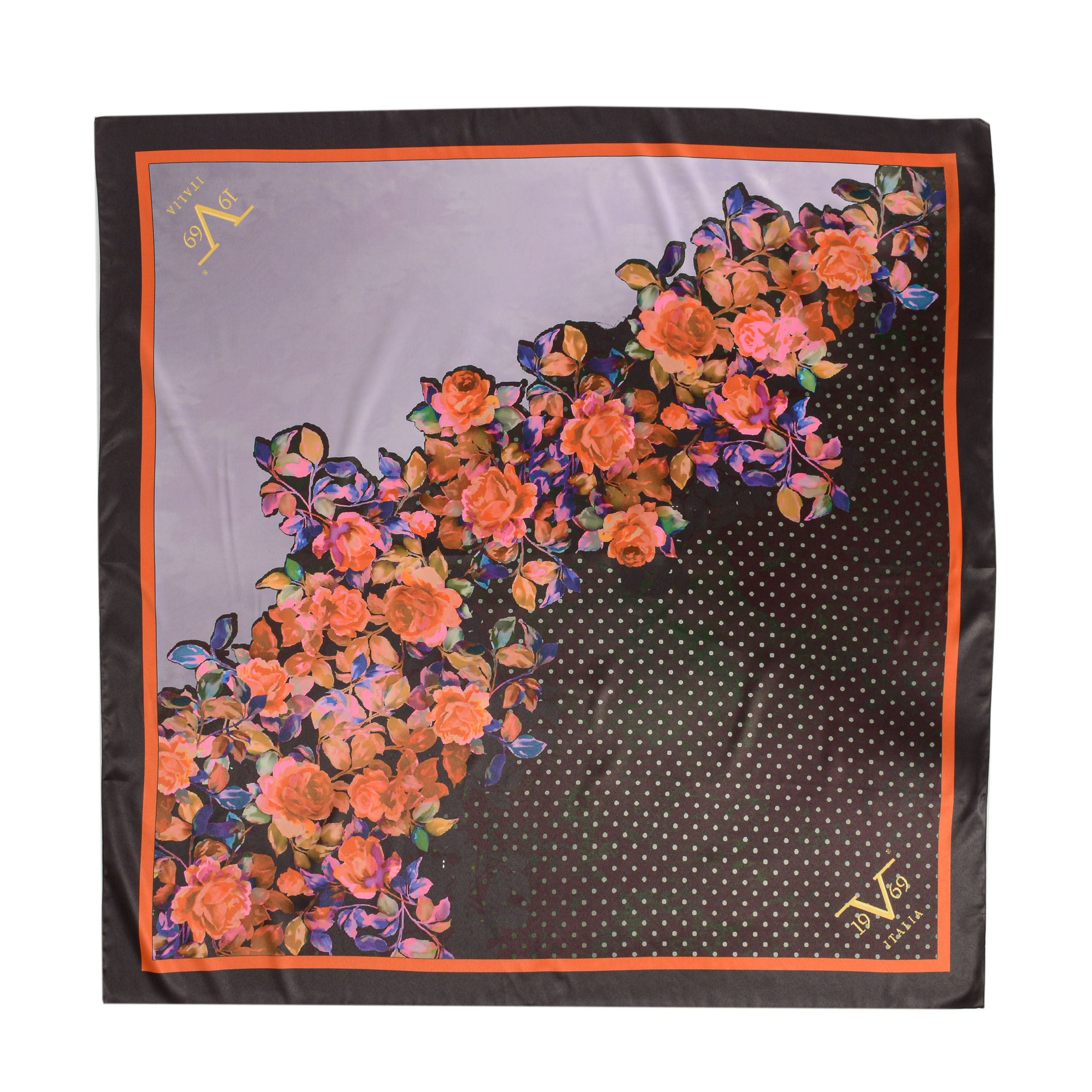 19V69 Italia Fular para mujer Multicolor FLOR V03