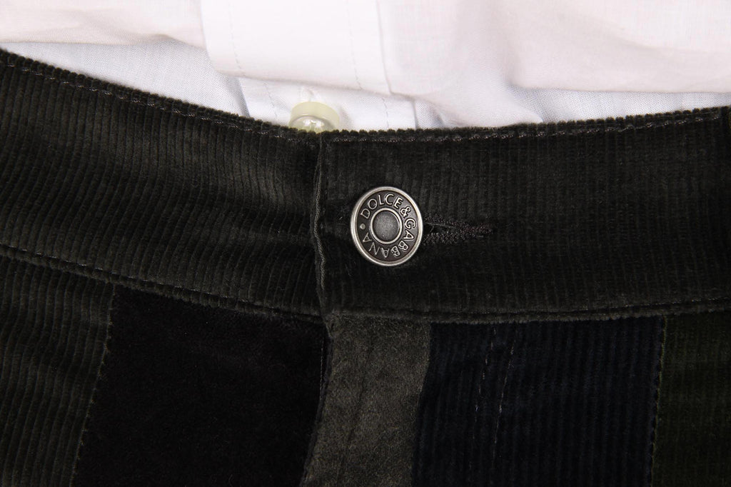 Pantalones Dolce & Gabbana para hombre Stretch 16 Mixed Velvet Patchwork G4P4CX G9V40 S9000