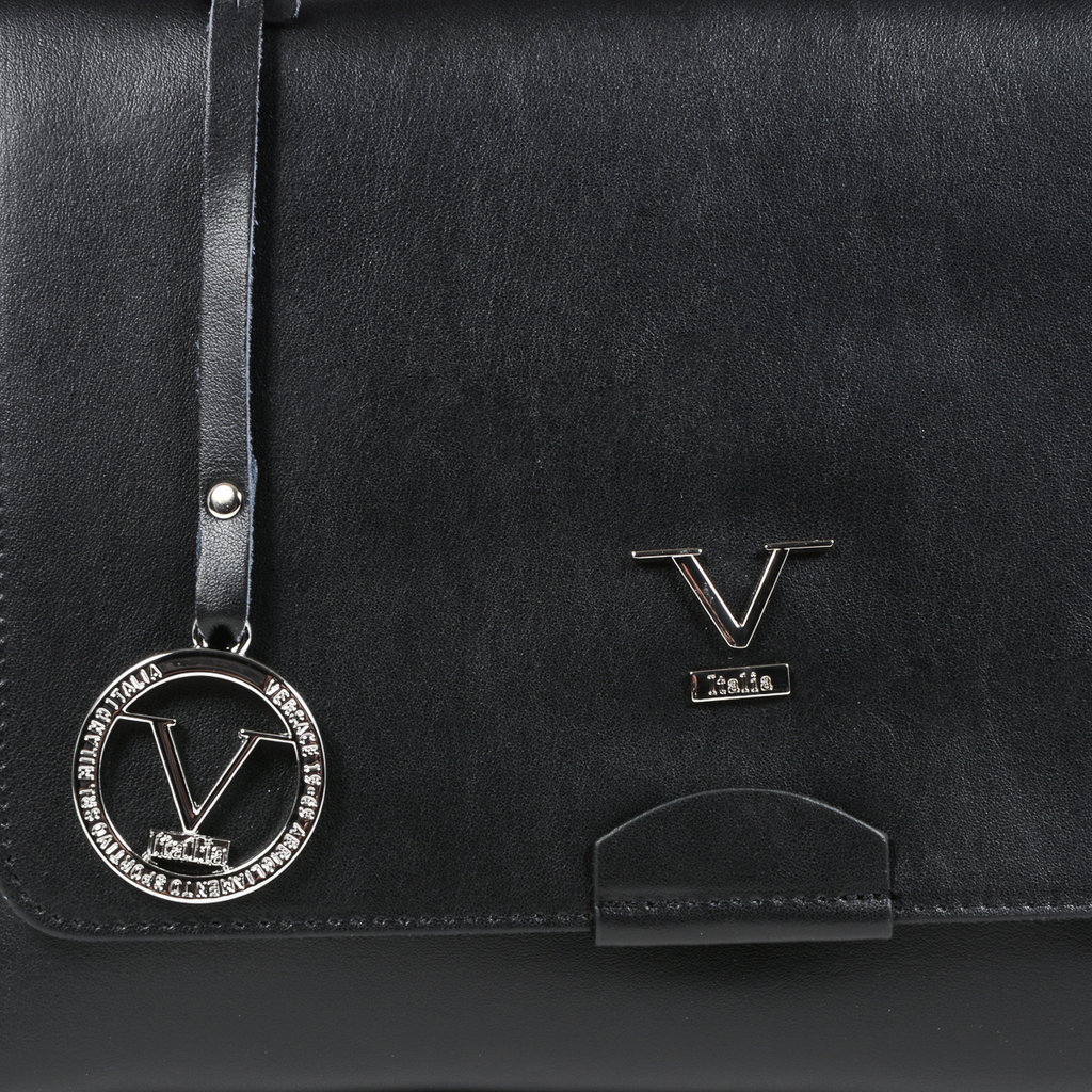 Bolso de mano para mujer V 1969 Italia Negro SIMONA