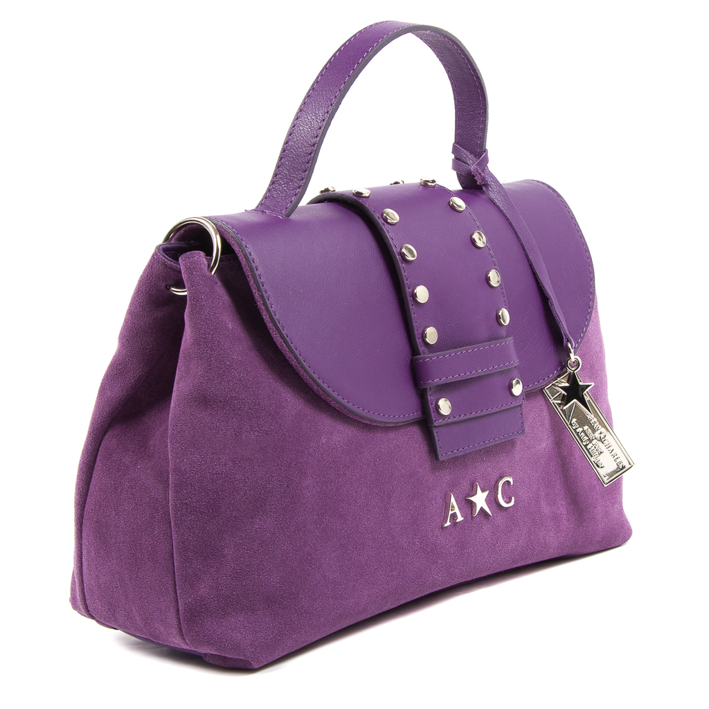 Bolso de mano para mujer Andrew Charles morado ROSS