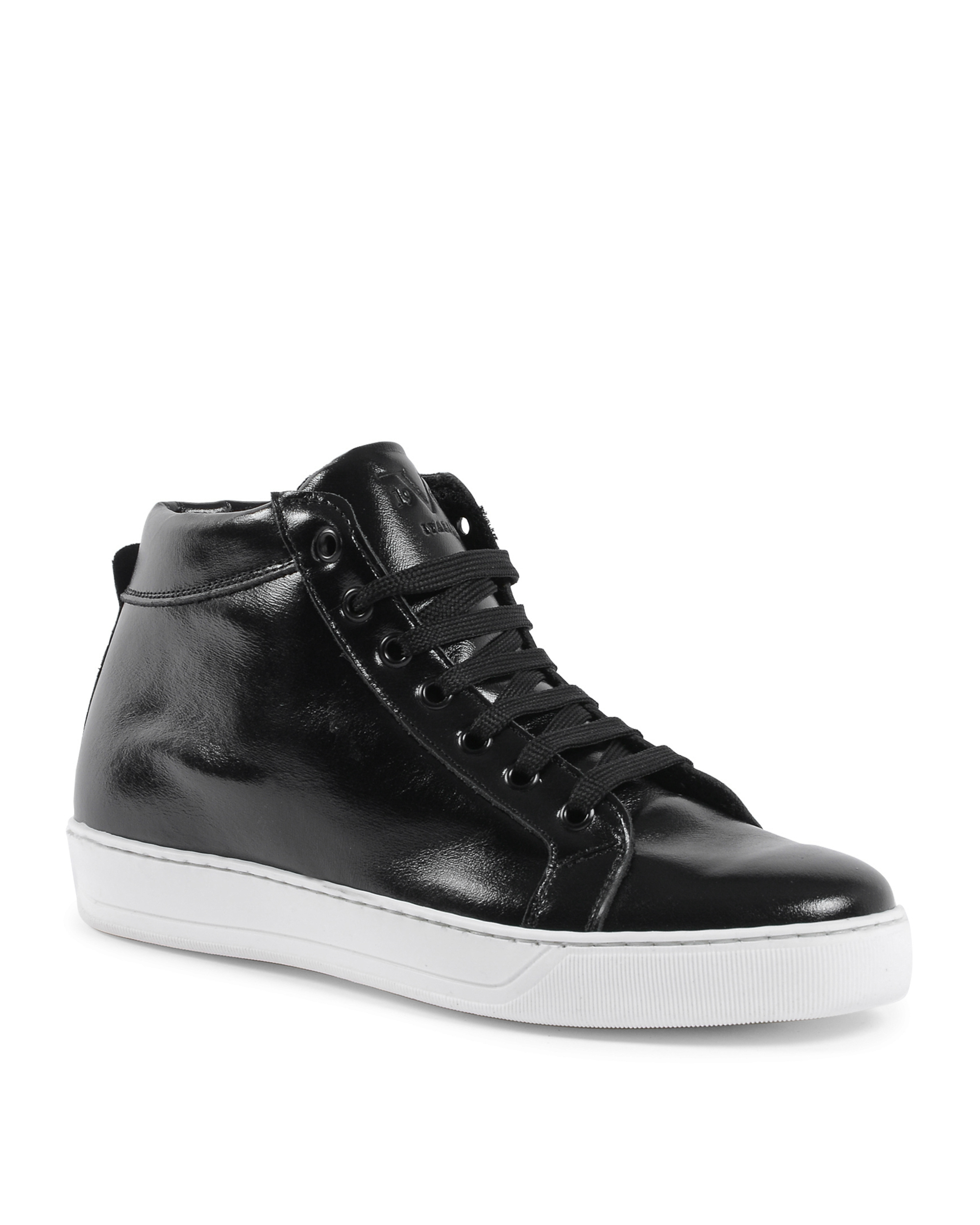 19V69 Italia Mens Sneaker Black White 2130 VITELLO NERO BIANCO