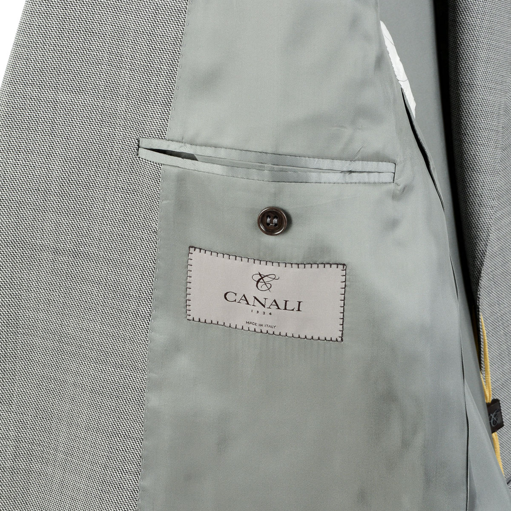 Canali Mens Suit Long Sleeves Grey
