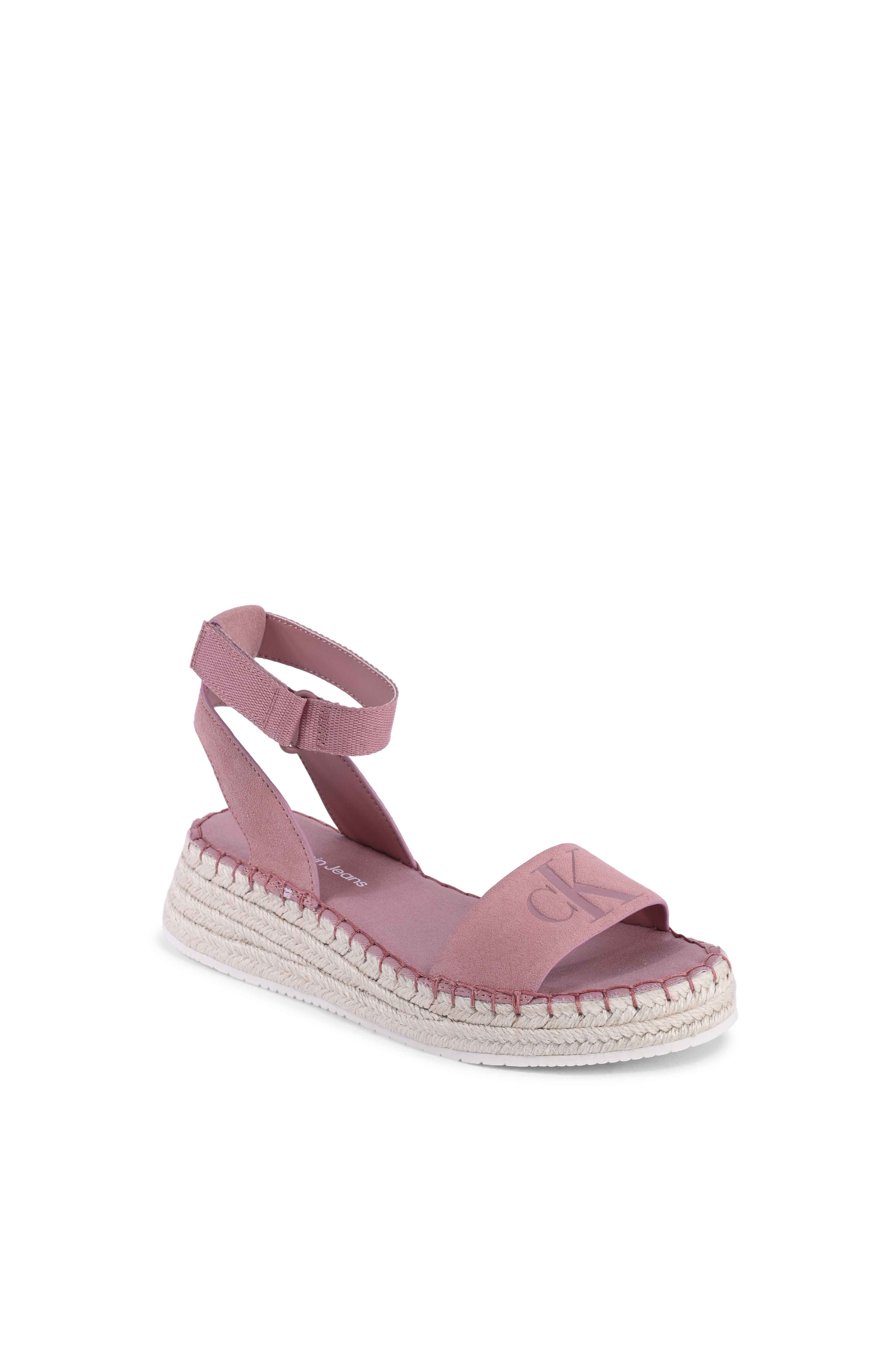 Calvin Klein - Sandalias de cuña para mujer, color rosa, YW0YW00977TQY