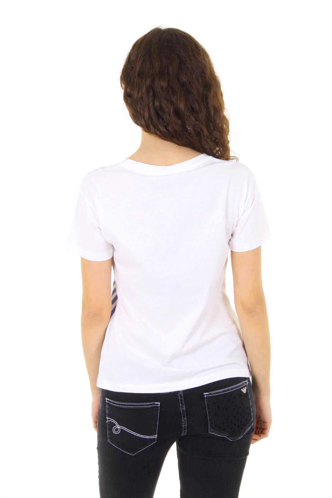 Camiseta de manga corta para mujer Emporio Armani AGH60 AX 1D