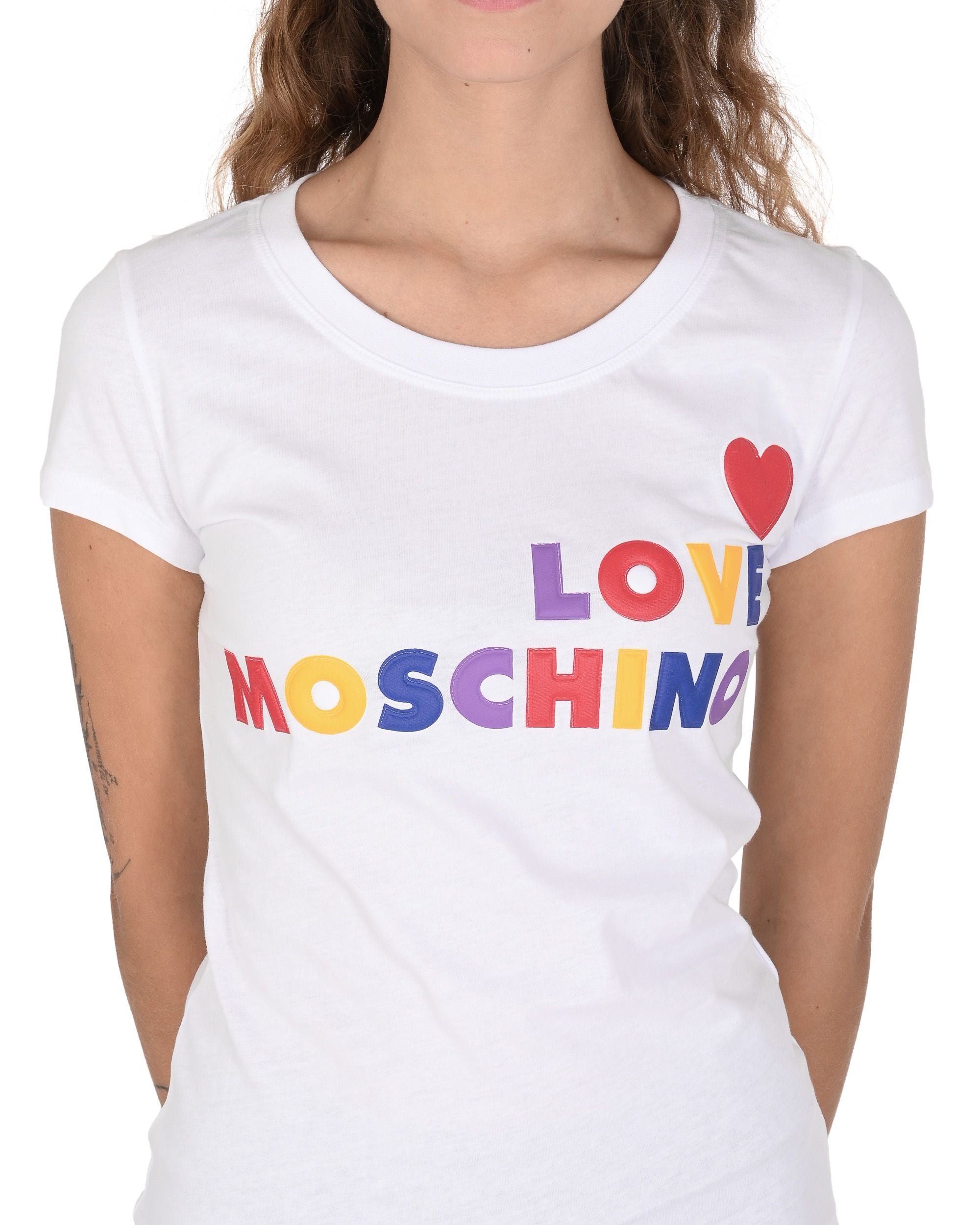 Camiseta de mujer Love Moschino W 4 B19 5B M 4083 A00 BLANCO ÓPTICO