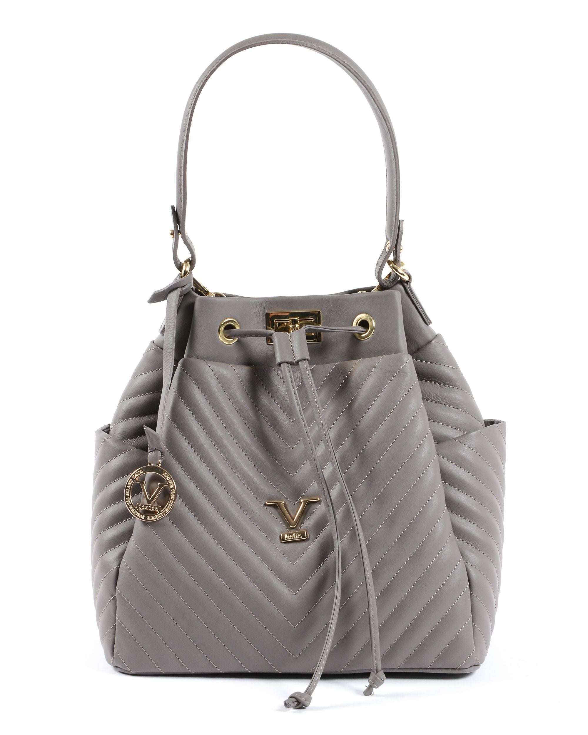 Bolso de mano para mujer V Italia gris oscuro BH10272 52 SAUVAGE SMOG