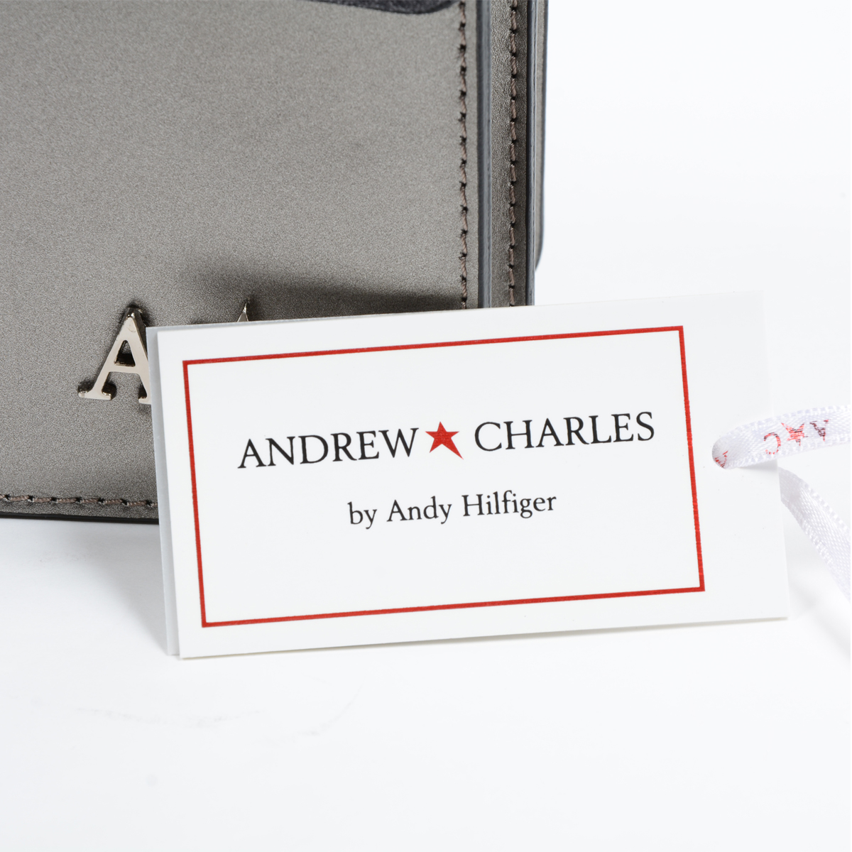 Andrew Charles Womens Handbag Silver RING