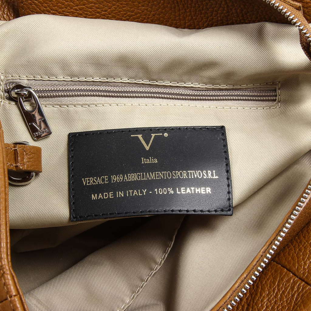 V 1969 Italia Bolso de mano de mujer V012-S DOLLARO CUOIO