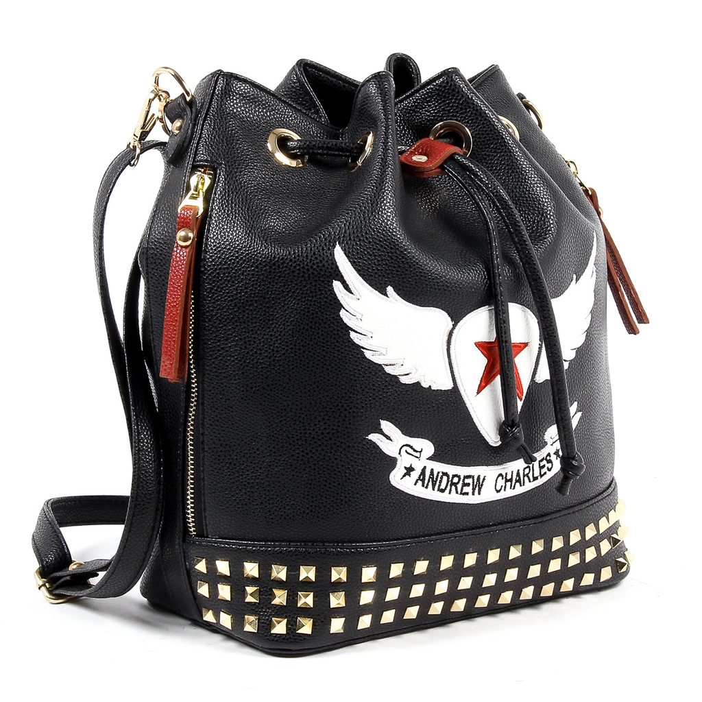 Bolso de mano para mujer Andrew Charles negro REBECCA