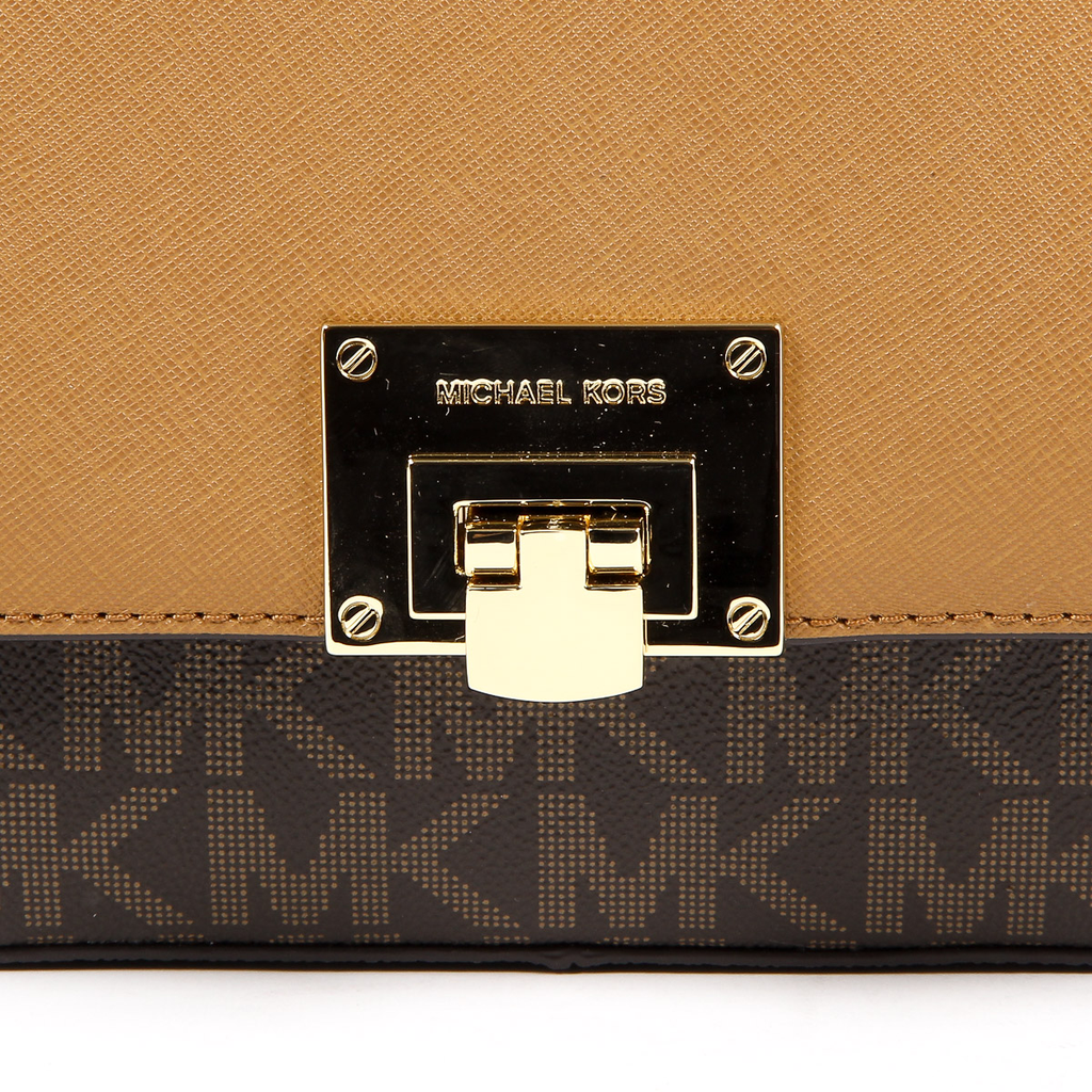 Michael Kors Womens Handbag TINA 35T7GT4F2B BRN ACORN