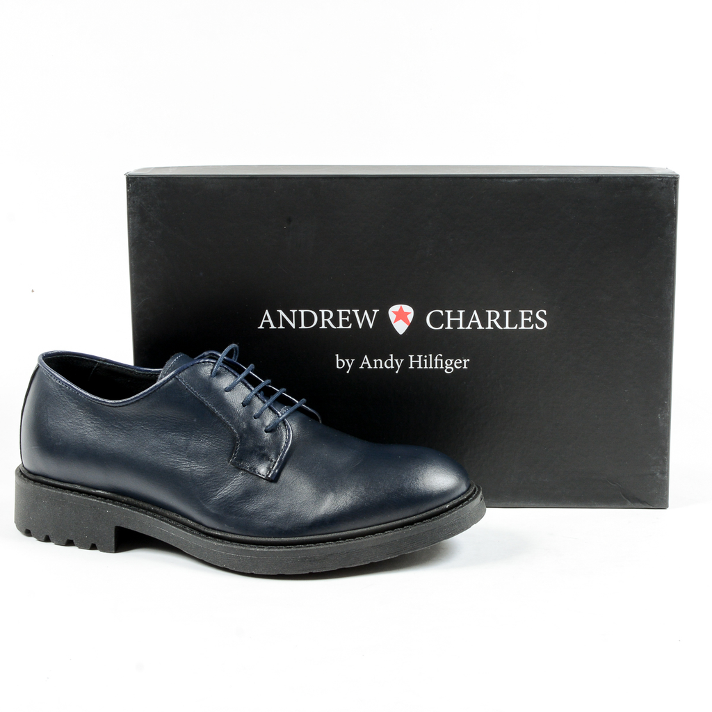 Andrew Charles Mens Lace Up Shoe Blue JIMI