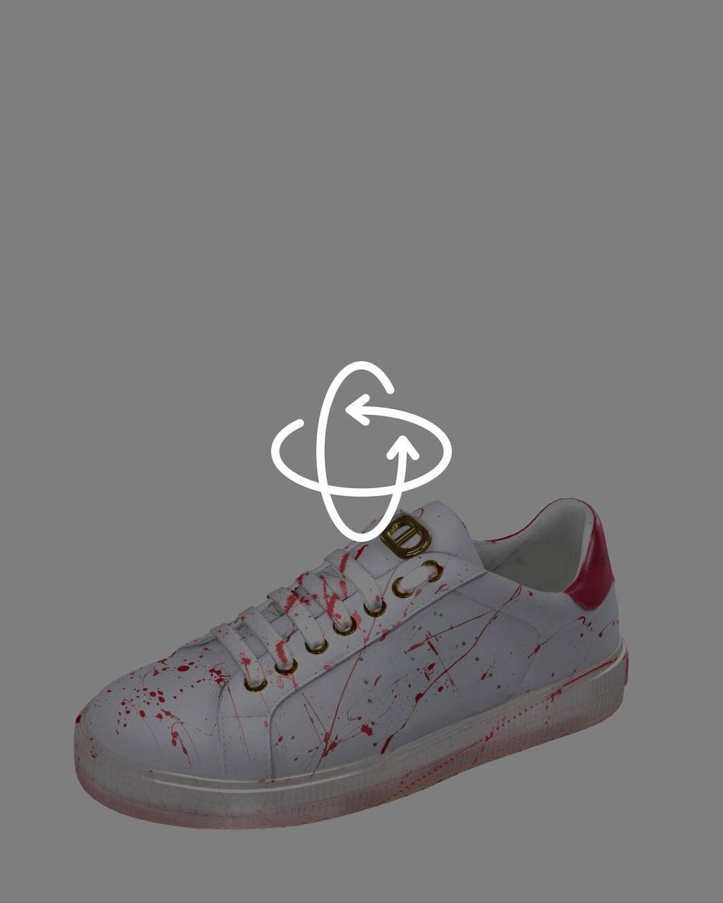 Zapatillas Splatter - Blanco Fucsia