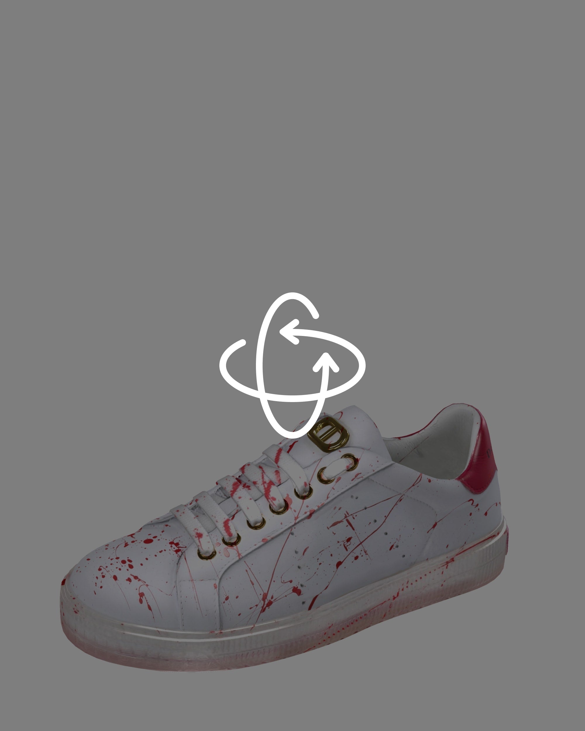 Zapatillas Splatter - Blanco Fucsia