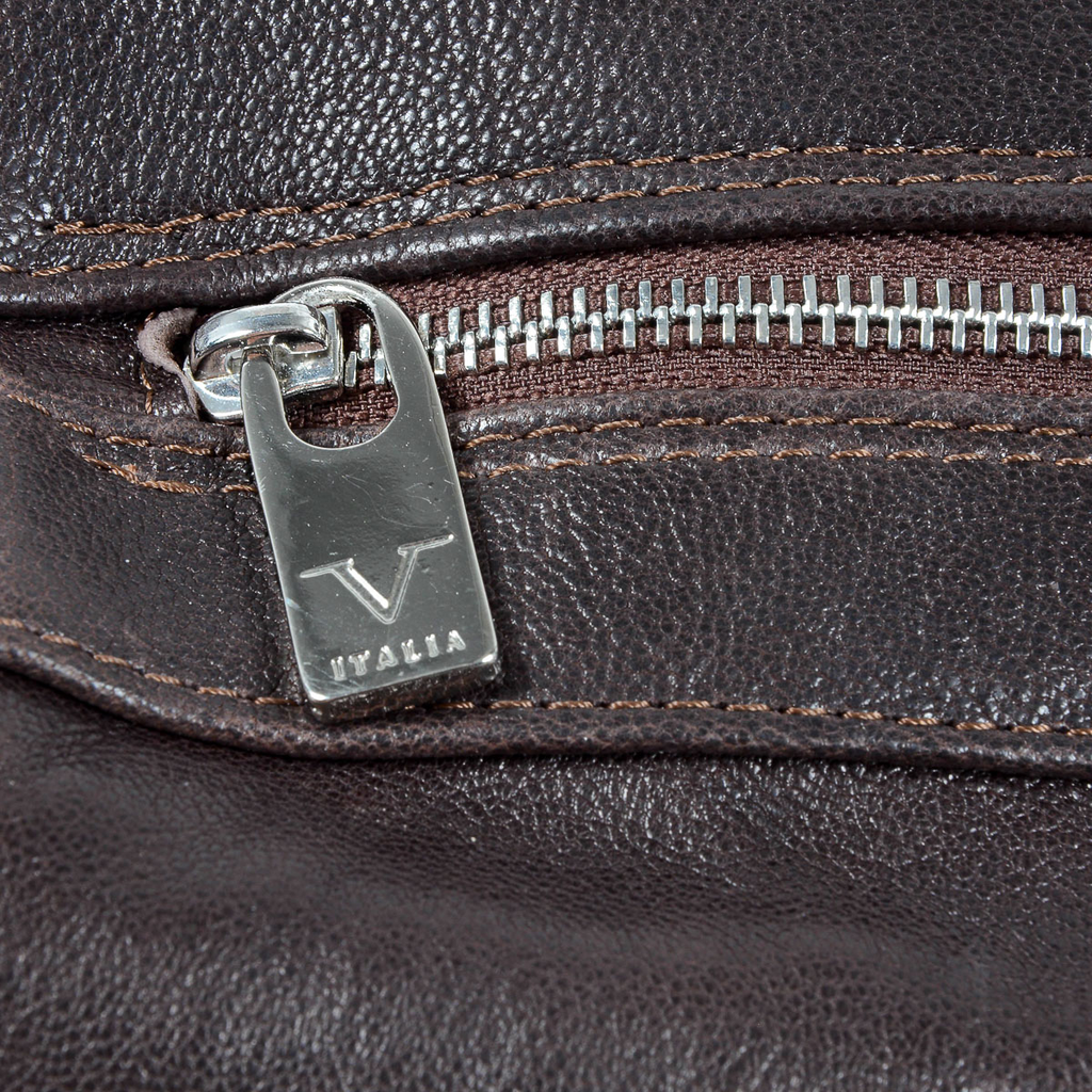 Bolso deportivo para hombre V 1969 Italia marrón BERLINO
