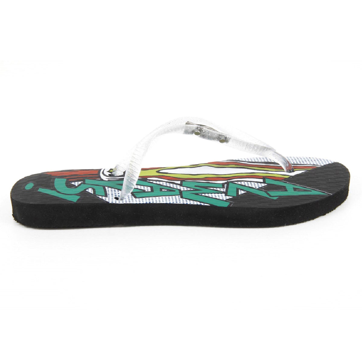 Chanclas Coca Cola para mujer CCA0591 POP ART GARRAFA GIRLS NEGRO