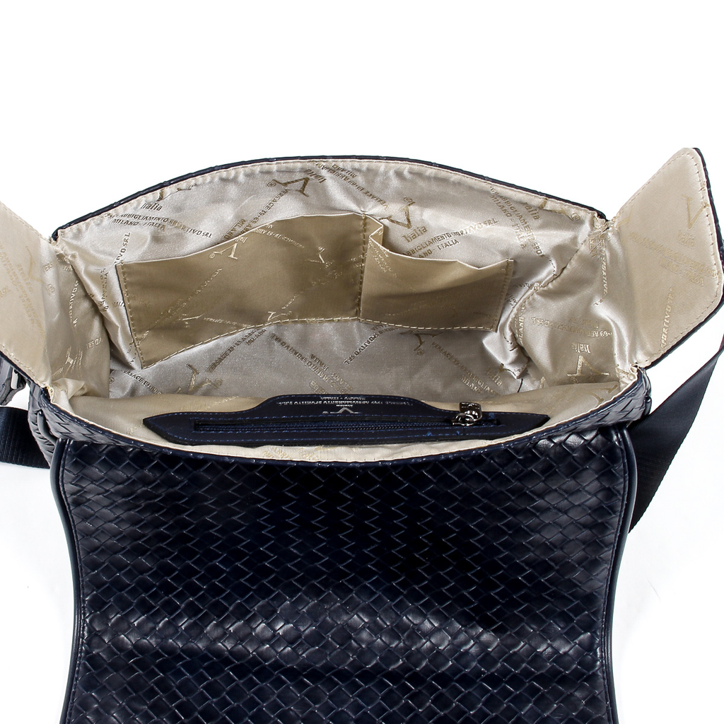 Bolso de mano para hombre V 1969 Italia Azul LEROY