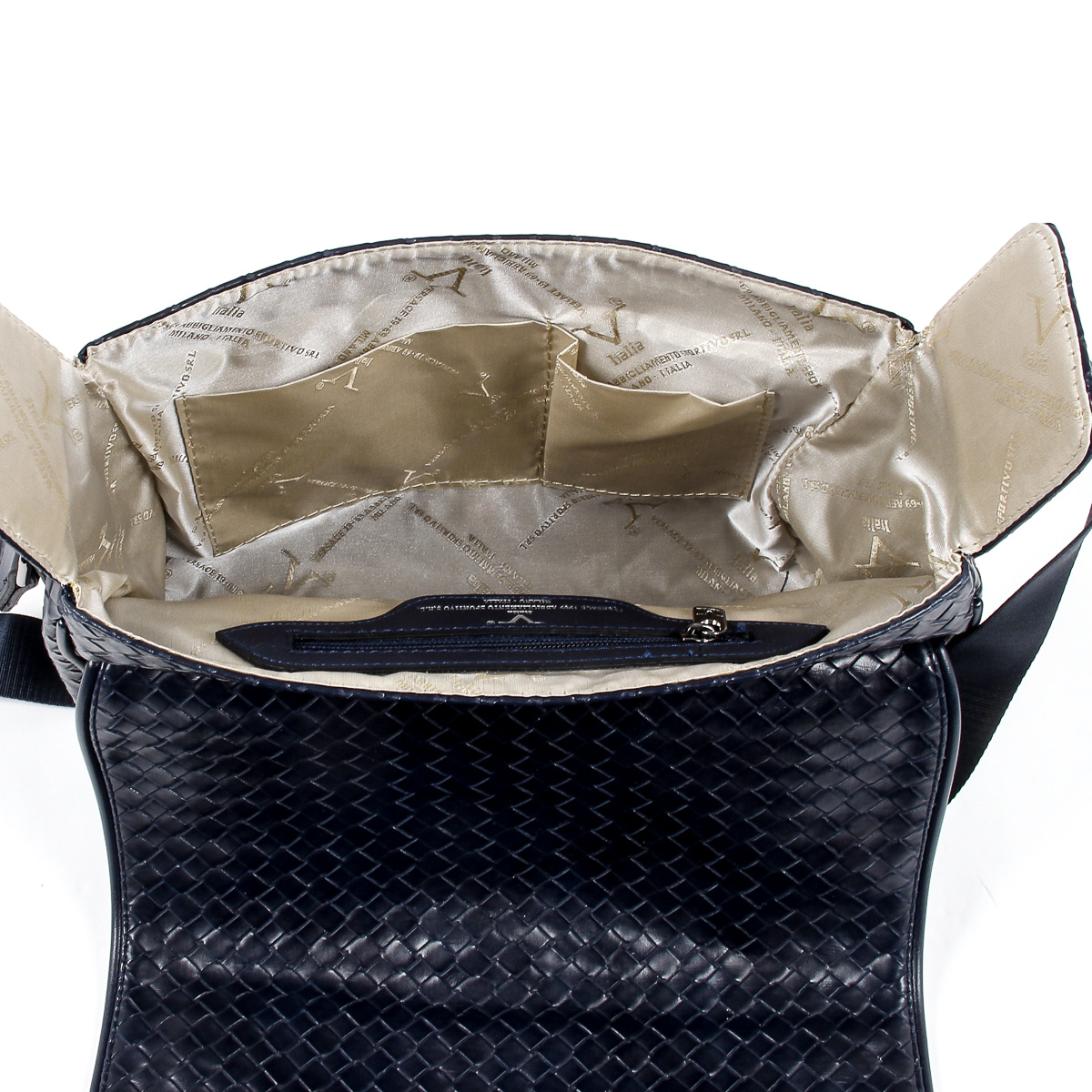 Bolso de mano para hombre V 1969 Italia Azul LEROY