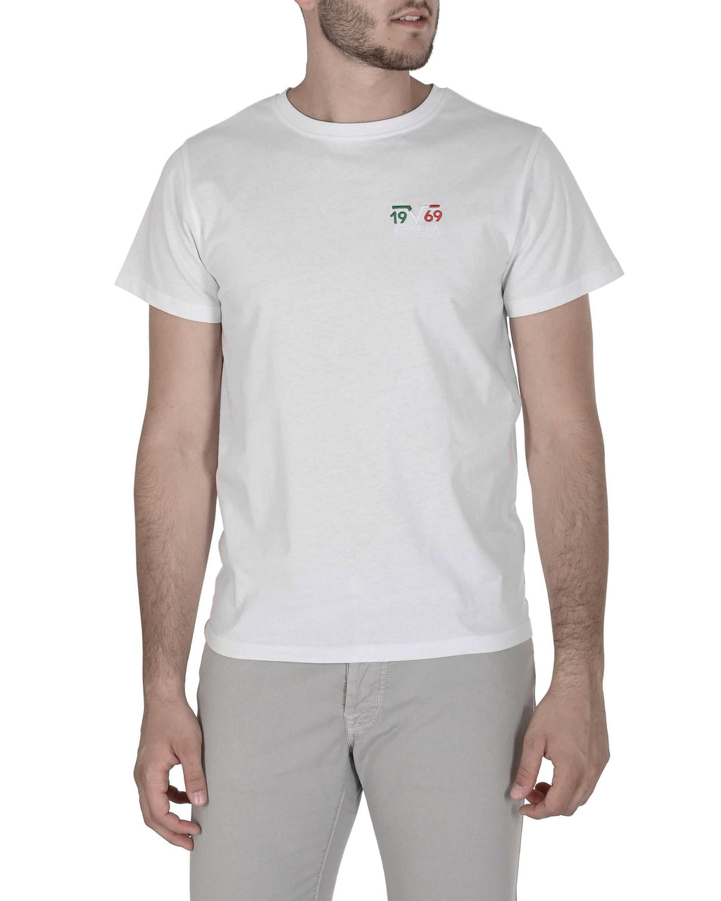 19V69 Italia Mens T-Shirt VSC1MTS03 WHITE