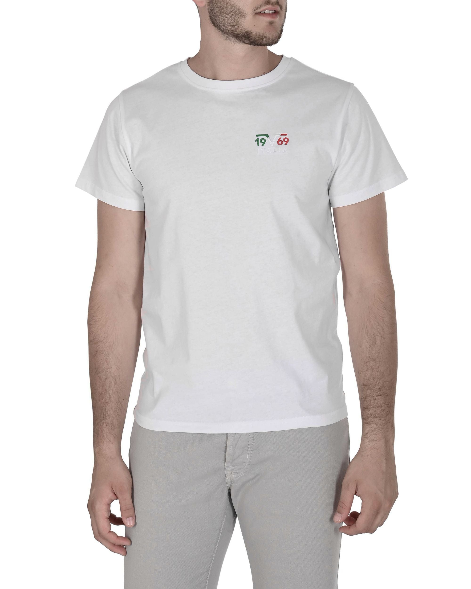 19V69 Italia Mens T-Shirt VSC1MTS03 WHITE