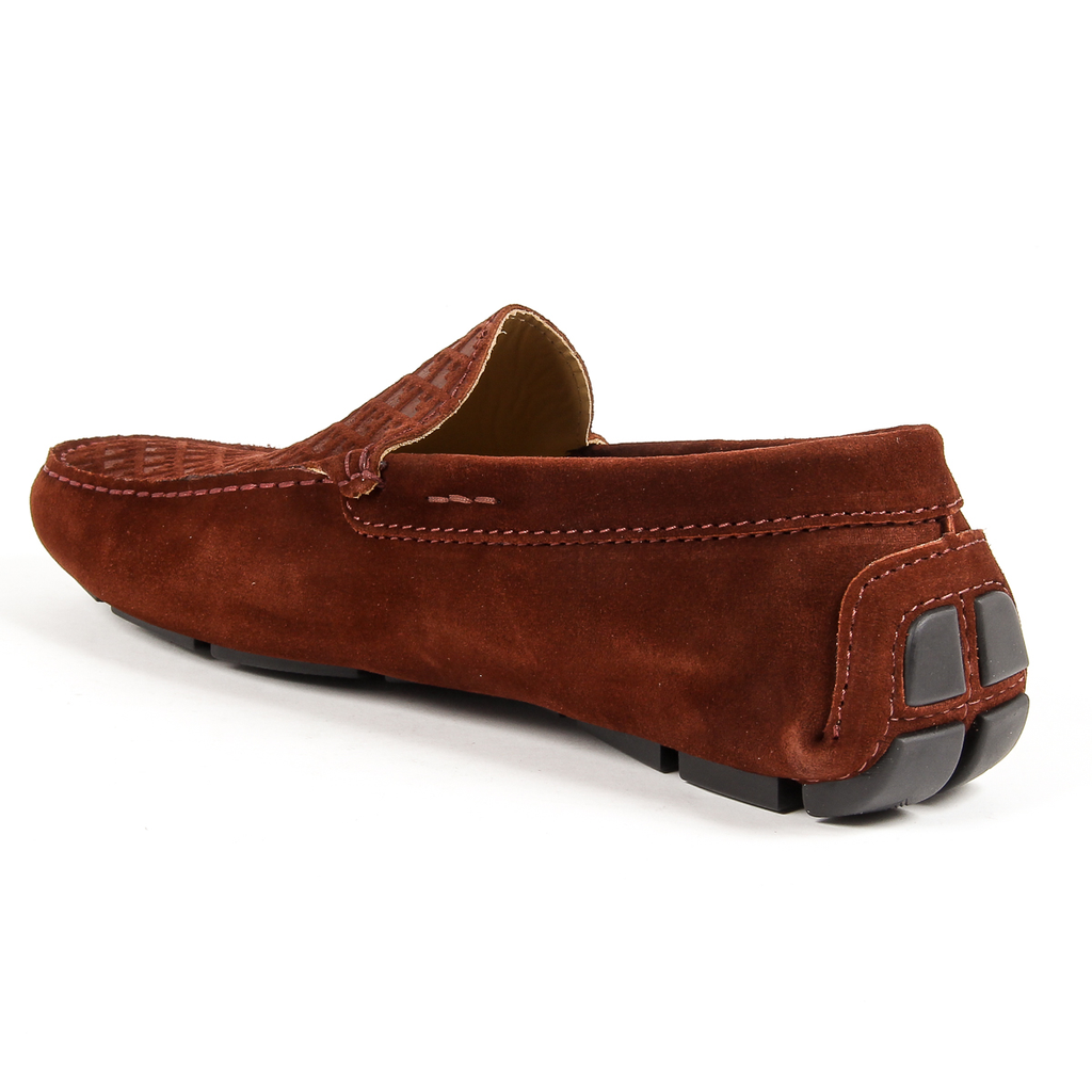 Mocasín Andrew Charles para hombre Burdeos TRON