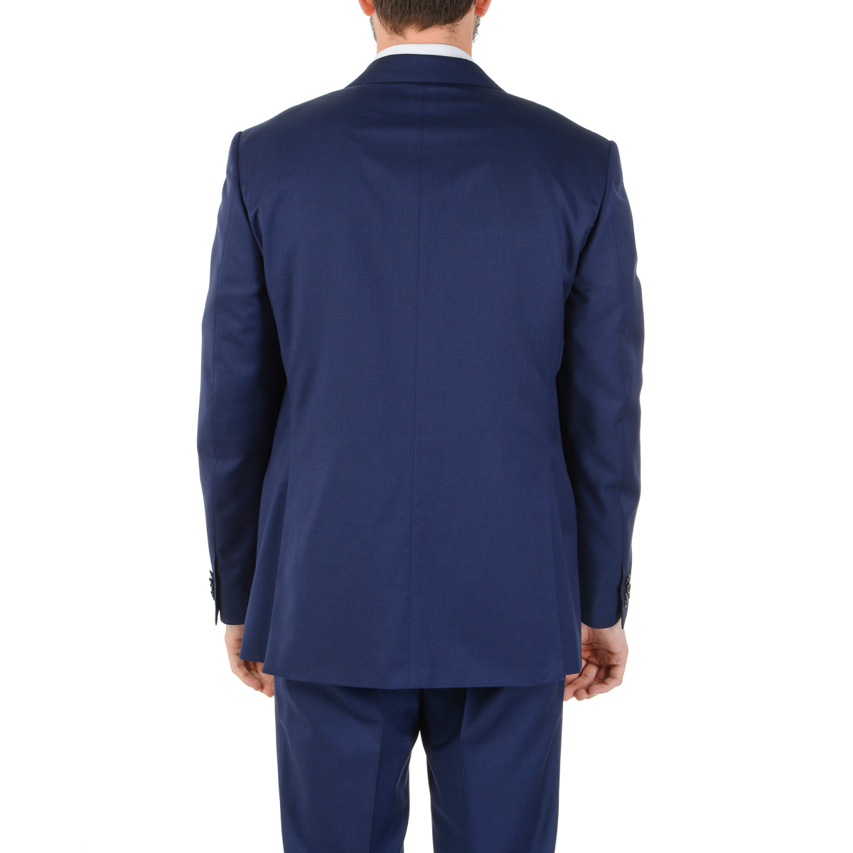 Corneliani Mens Suit Long Sleeves Blue Super 130's